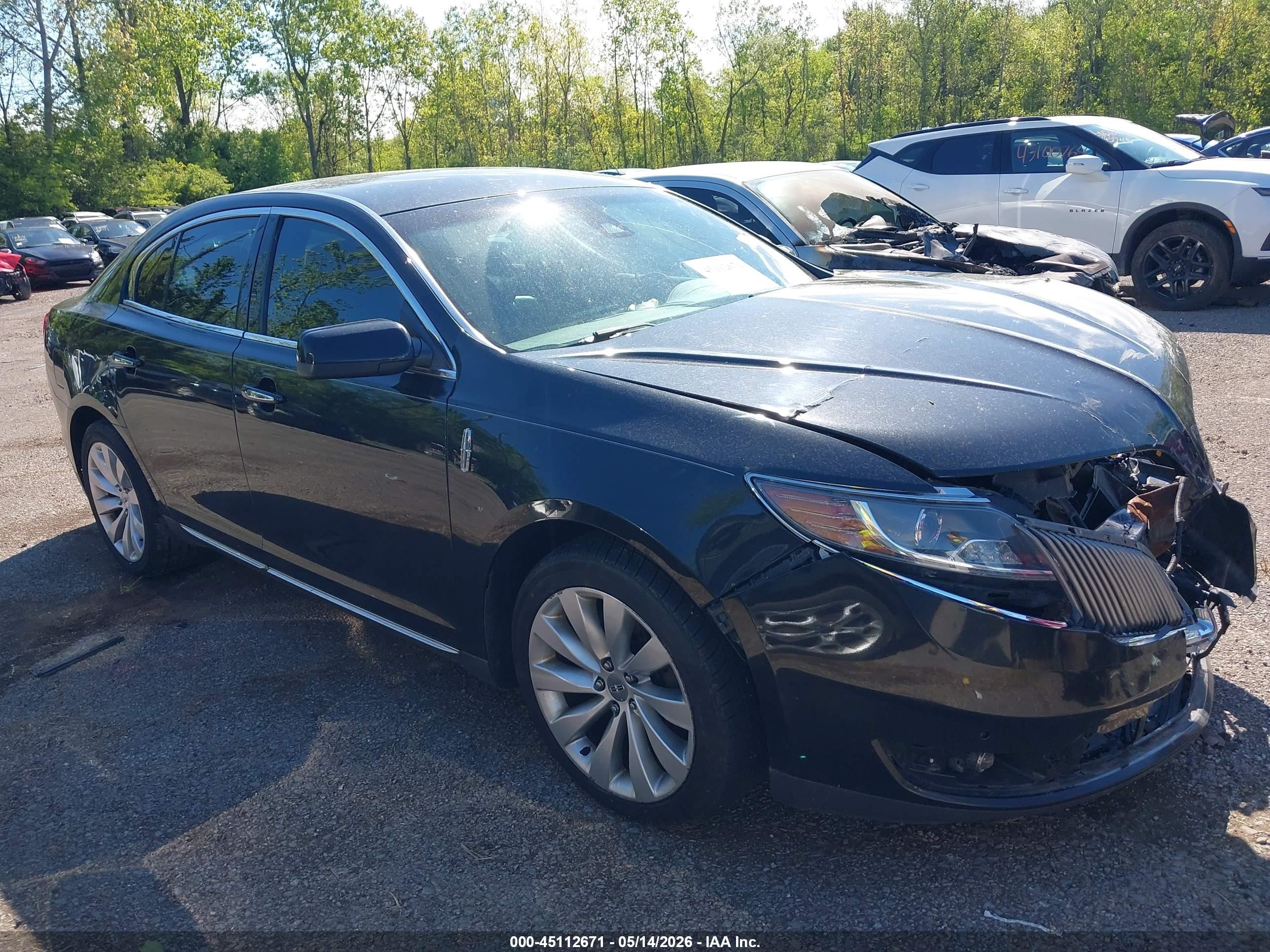 2014 Lincoln Mks   Black vin: 1LNHL9DK2EG604489