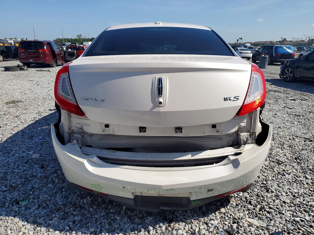 2013 Lincoln Mks White vin: 1LNHL9DK3DG617539
