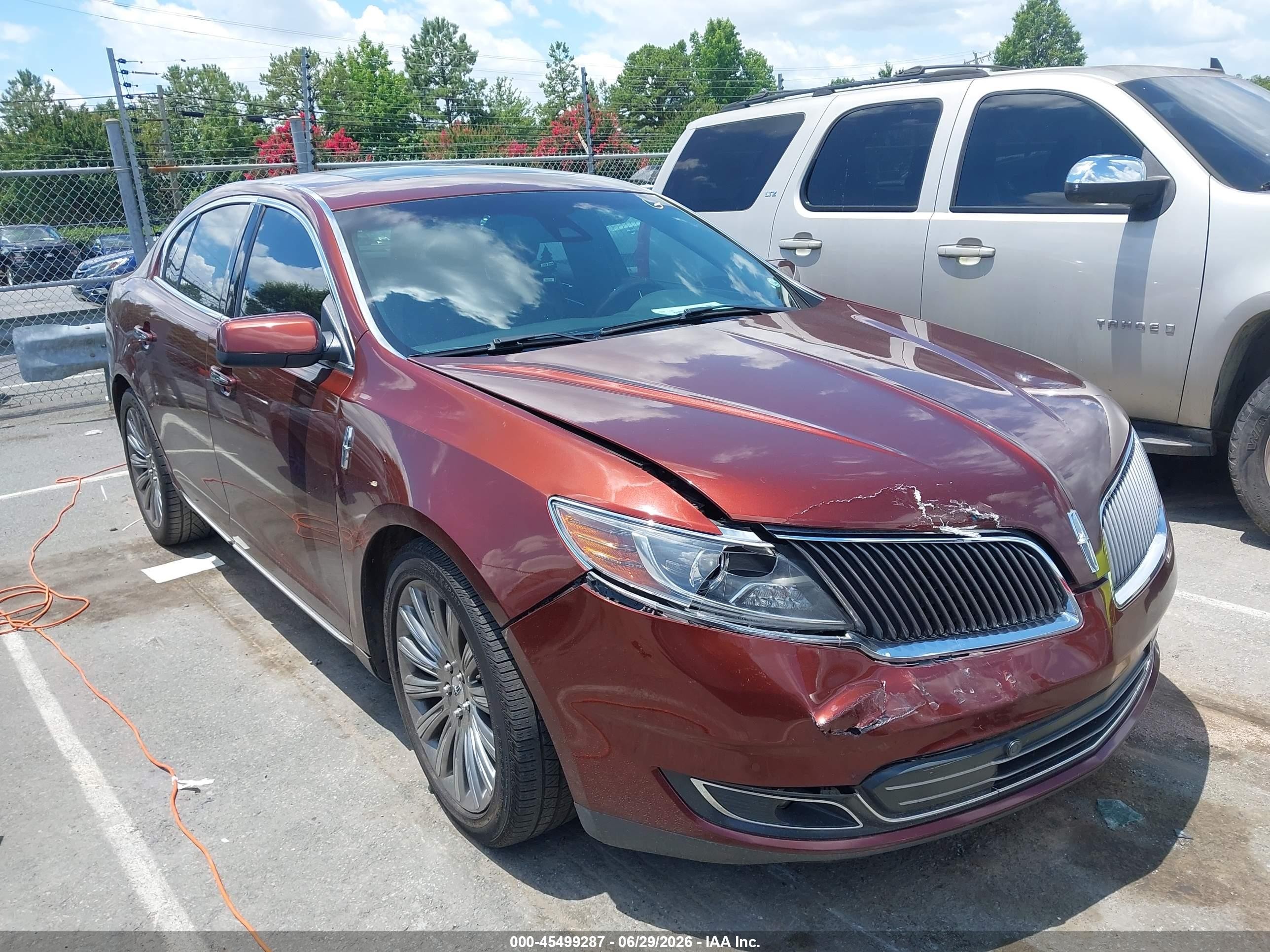 2015 Lincoln Mks Burgundy vin: 1LNHL9DK3FG606348