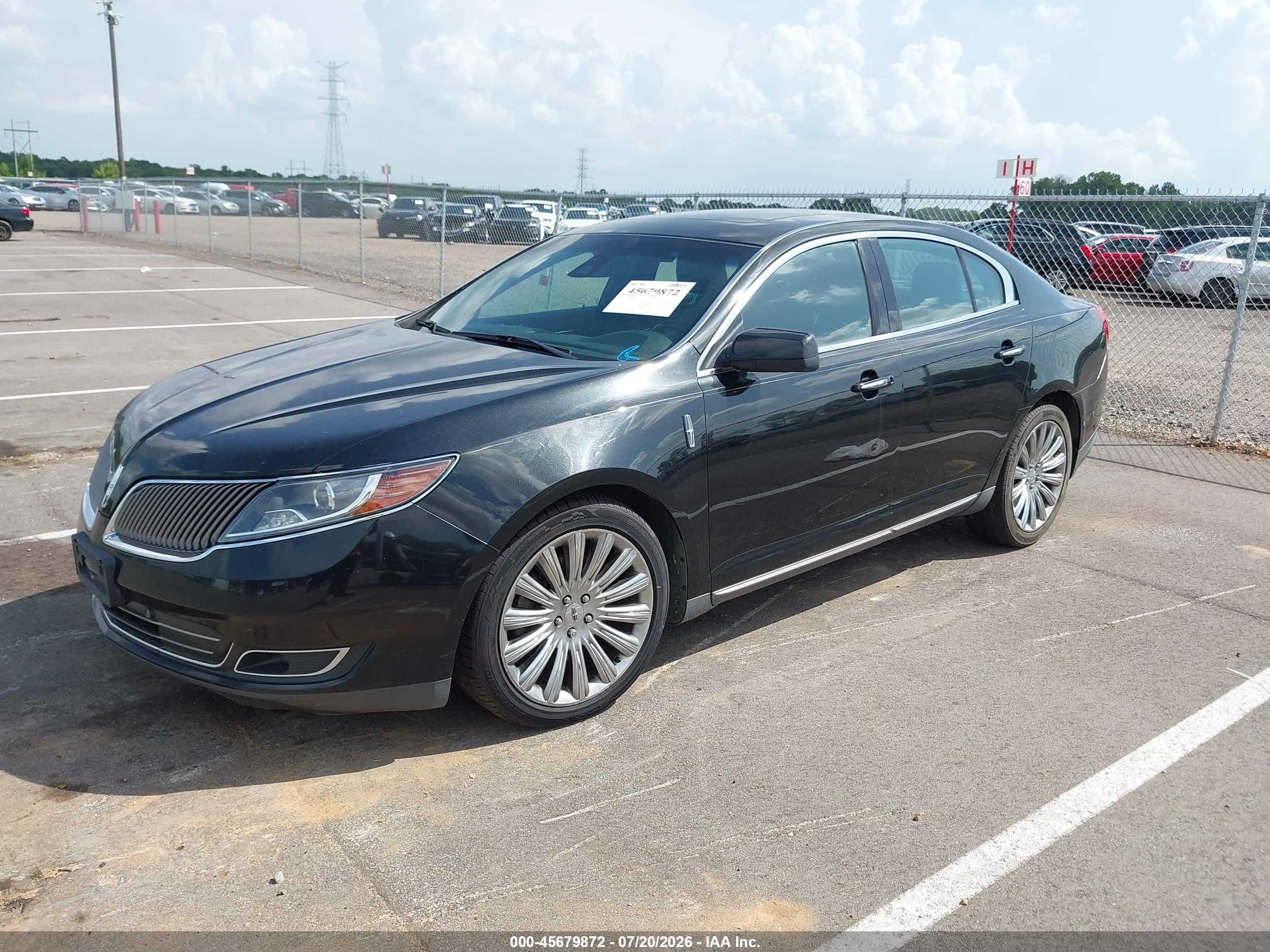 2013 Lincoln Mks   Black vin: 1LNHL9DK5DG616456
