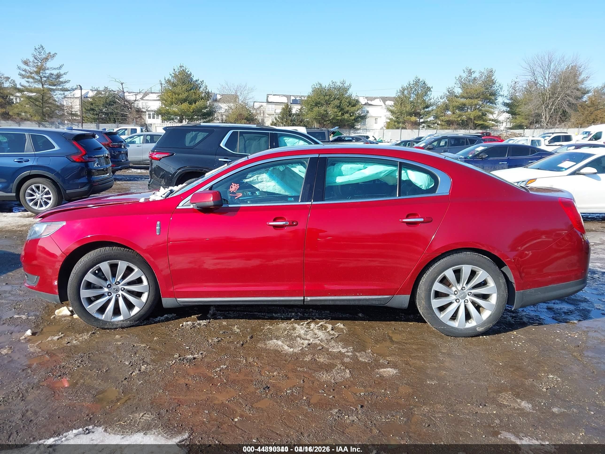 2013 Lincoln Mks   Burgundy vin: 1LNHL9DK8DG618394