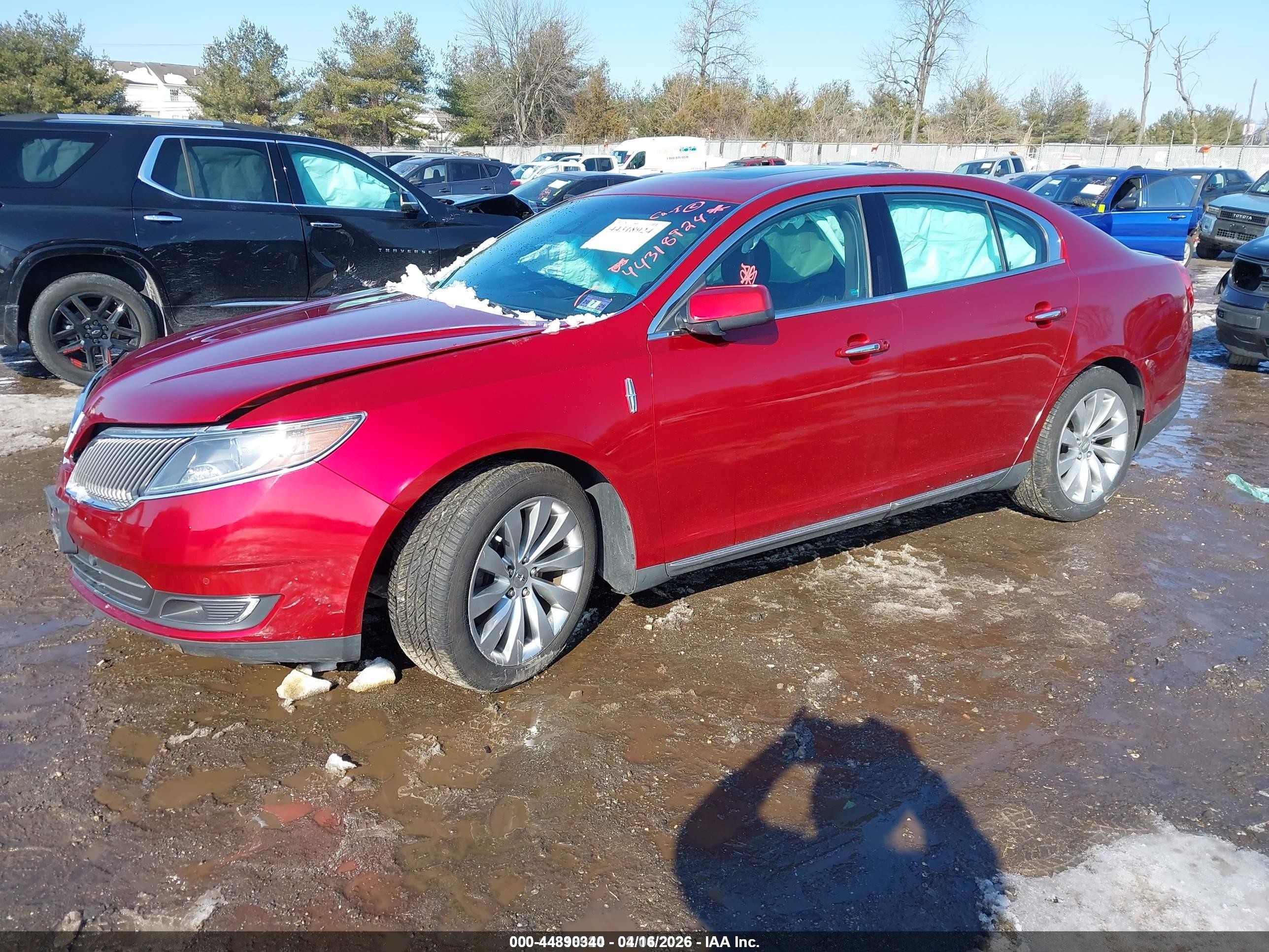 2013 Lincoln Mks   Burgundy vin: 1LNHL9DK8DG618394