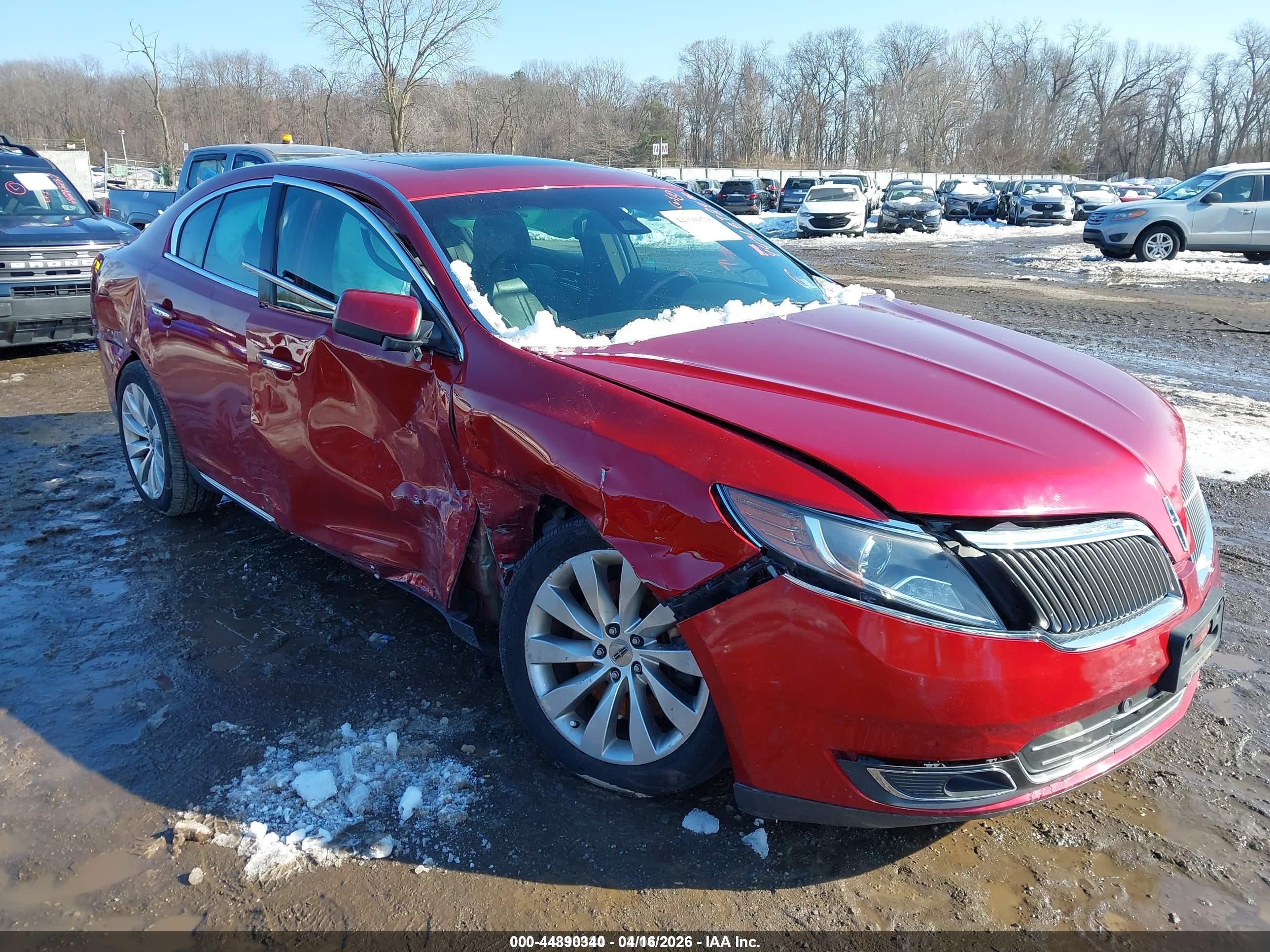 2013 Lincoln Mks   Burgundy vin: 1LNHL9DK8DG618394