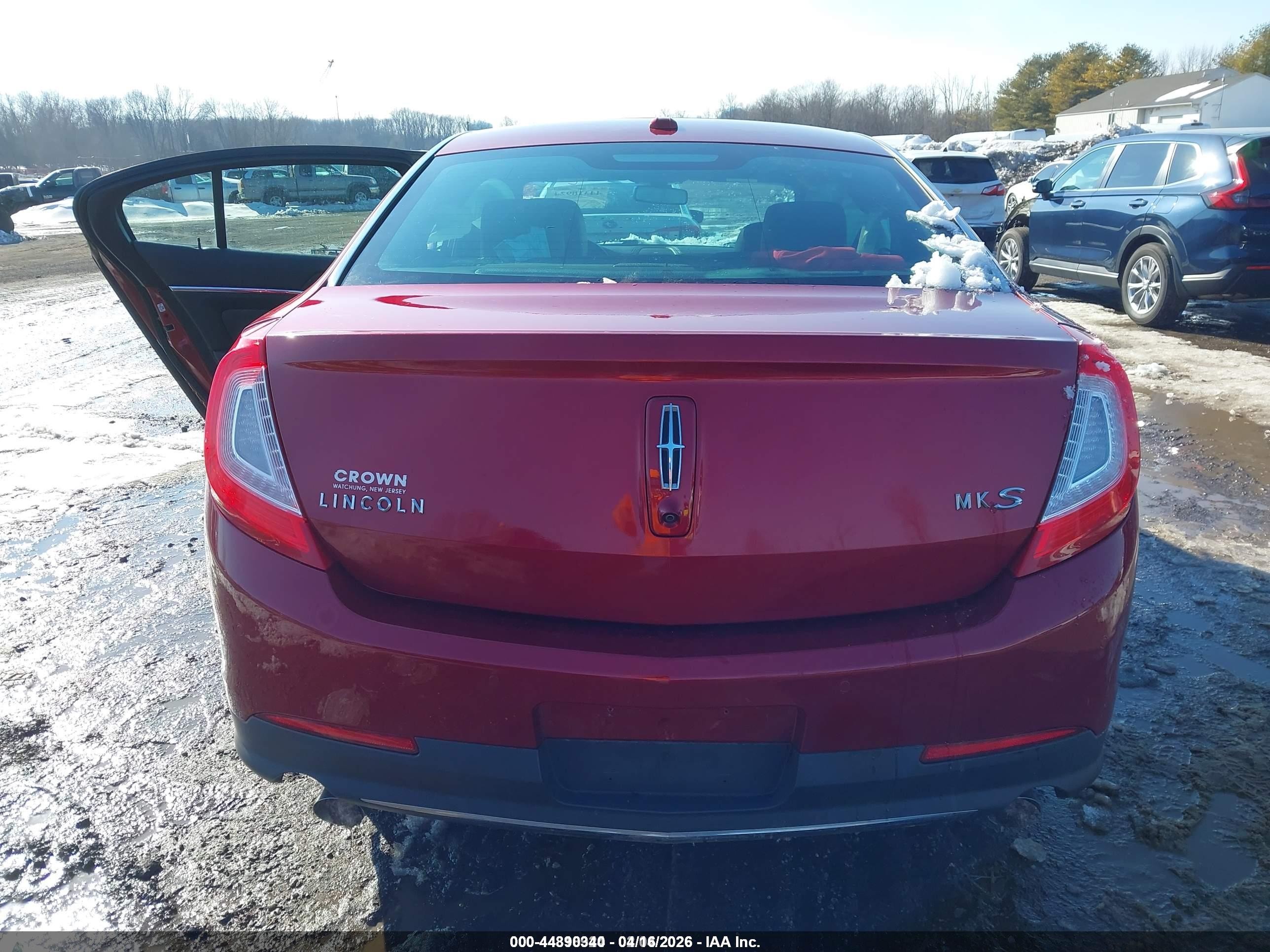 2013 Lincoln Mks   Burgundy vin: 1LNHL9DK8DG618394