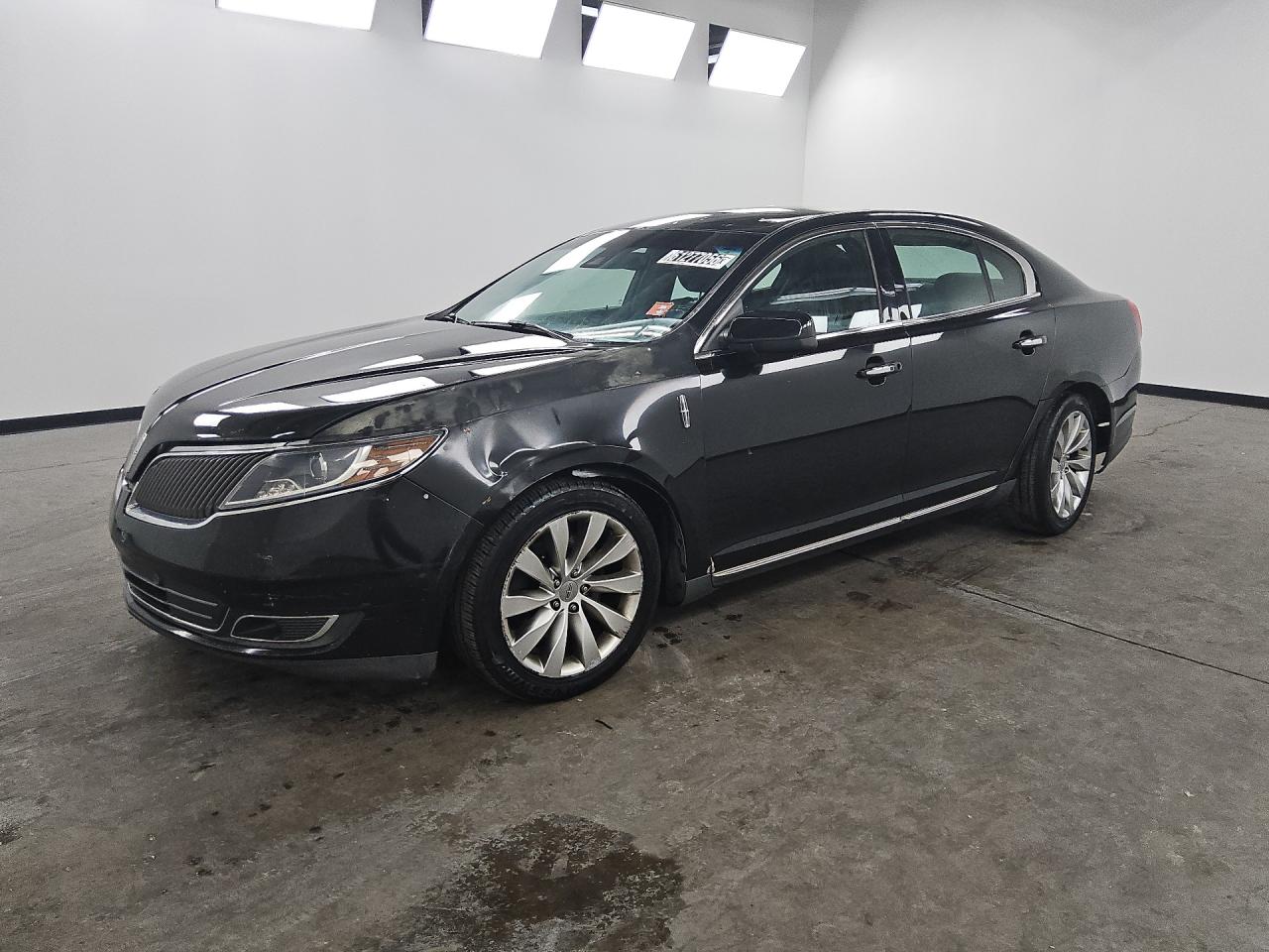 2015 Lincoln Mks Black vin: 1LNHL9DK8FG605079 Damage: Left Front Wheel, Curb Rash, > 12 Inches