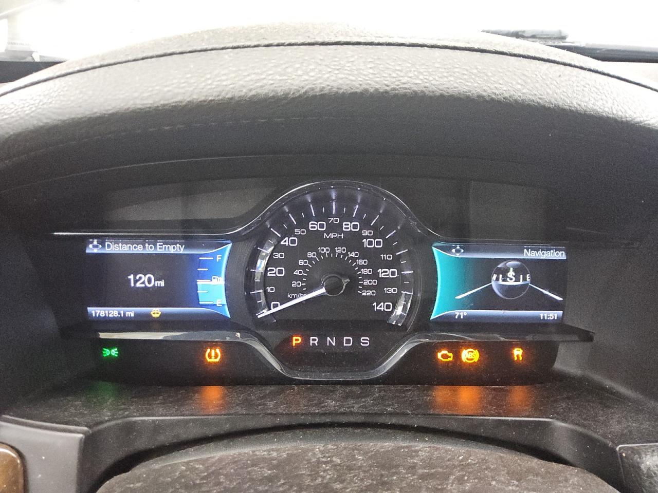 2015 Lincoln Mks Black vin: 1LNHL9DK8FG605079 Damage: Warning Light - Engine, On, Unacceptable