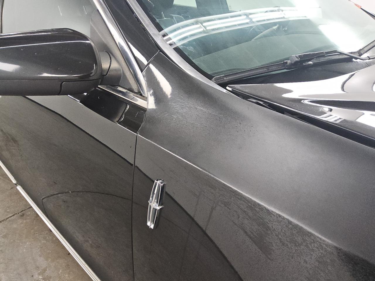 2015 Lincoln Mks Black vin: 1LNHL9DK8FG605079 Damage: Right Front Fender, Repainted, Substandard Repair