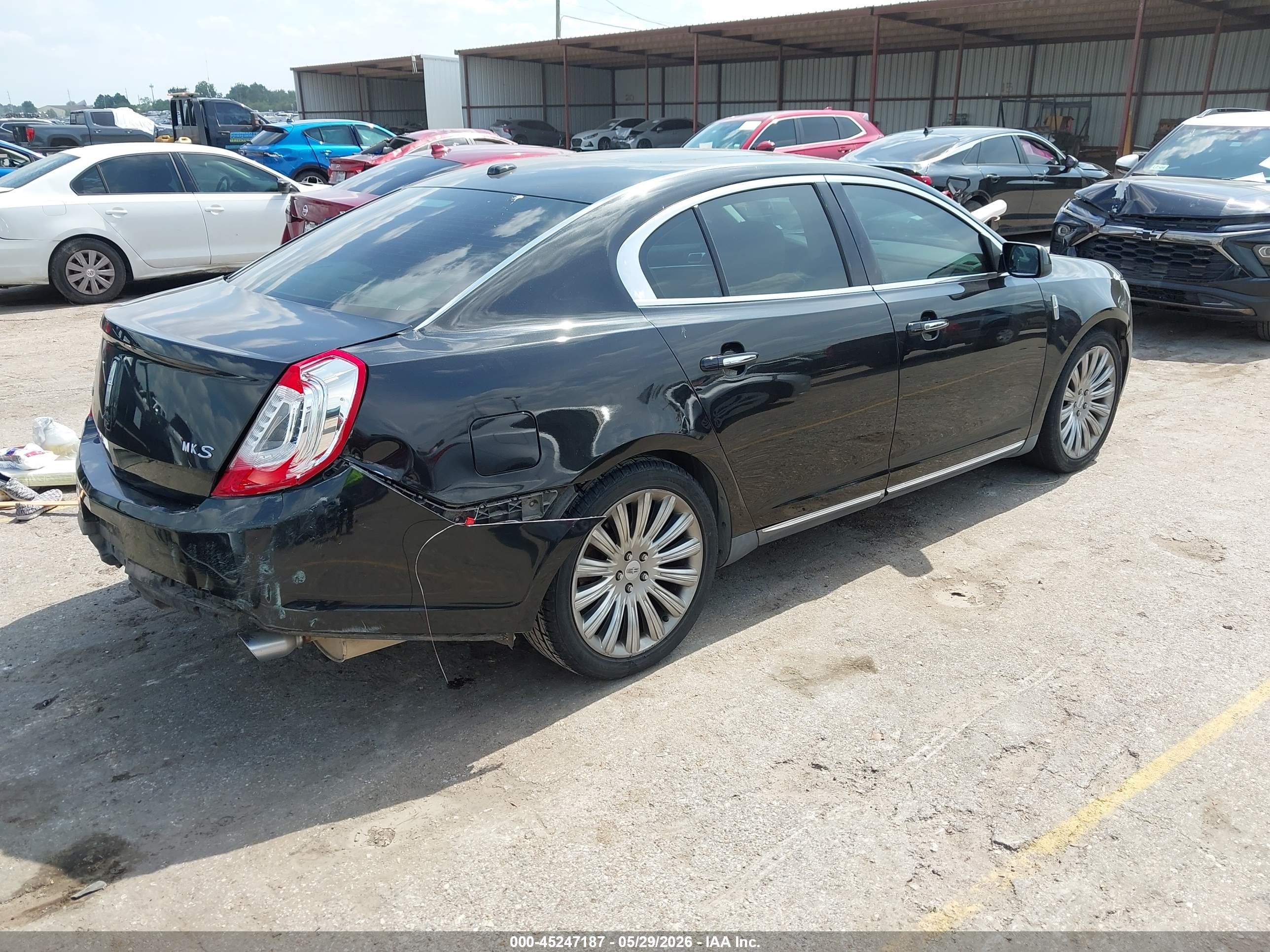 2013 Lincoln Mks   Black vin: 1LNHL9DKXDG612340