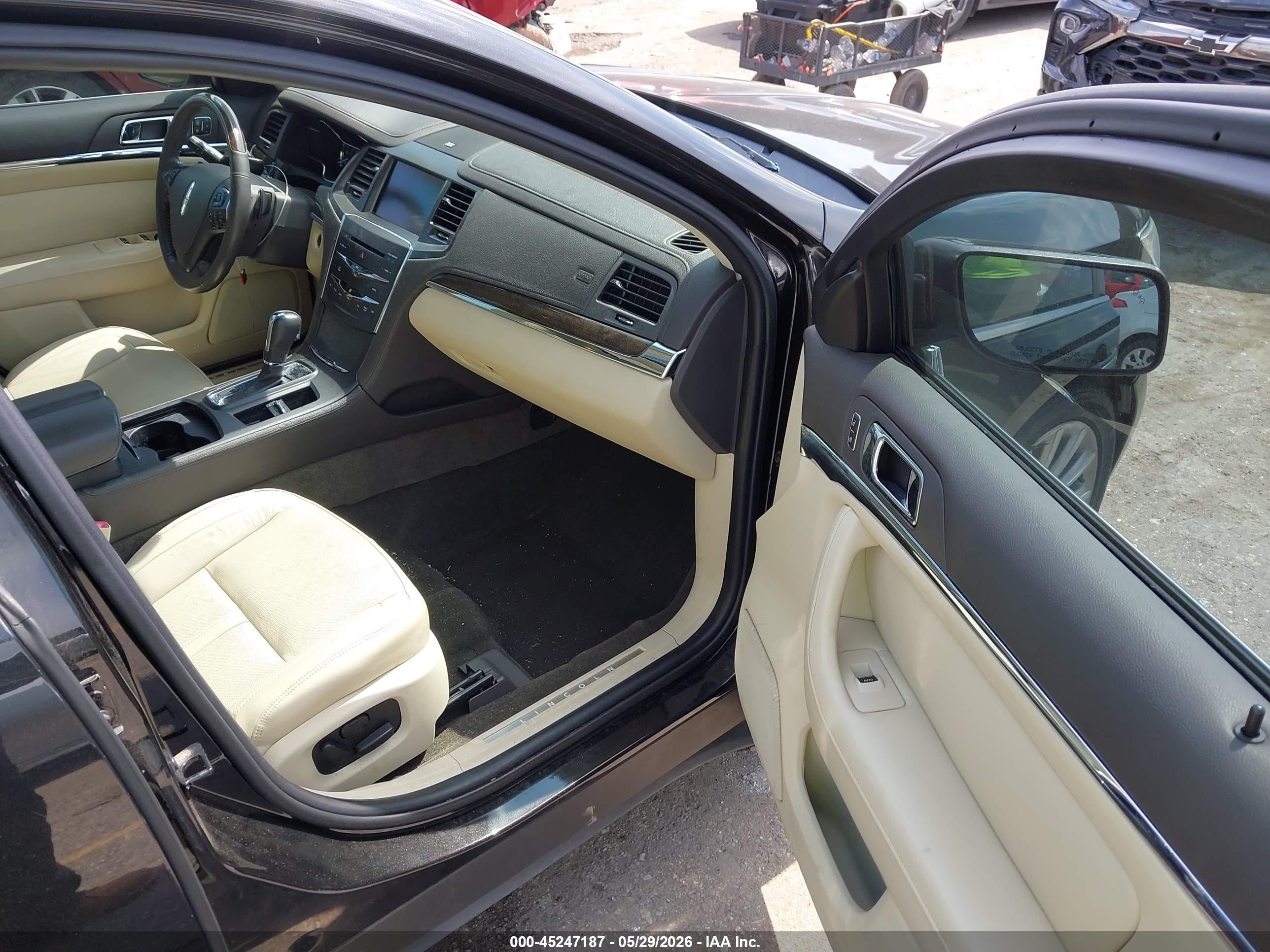 2013 Lincoln Mks   Black vin: 1LNHL9DKXDG612340