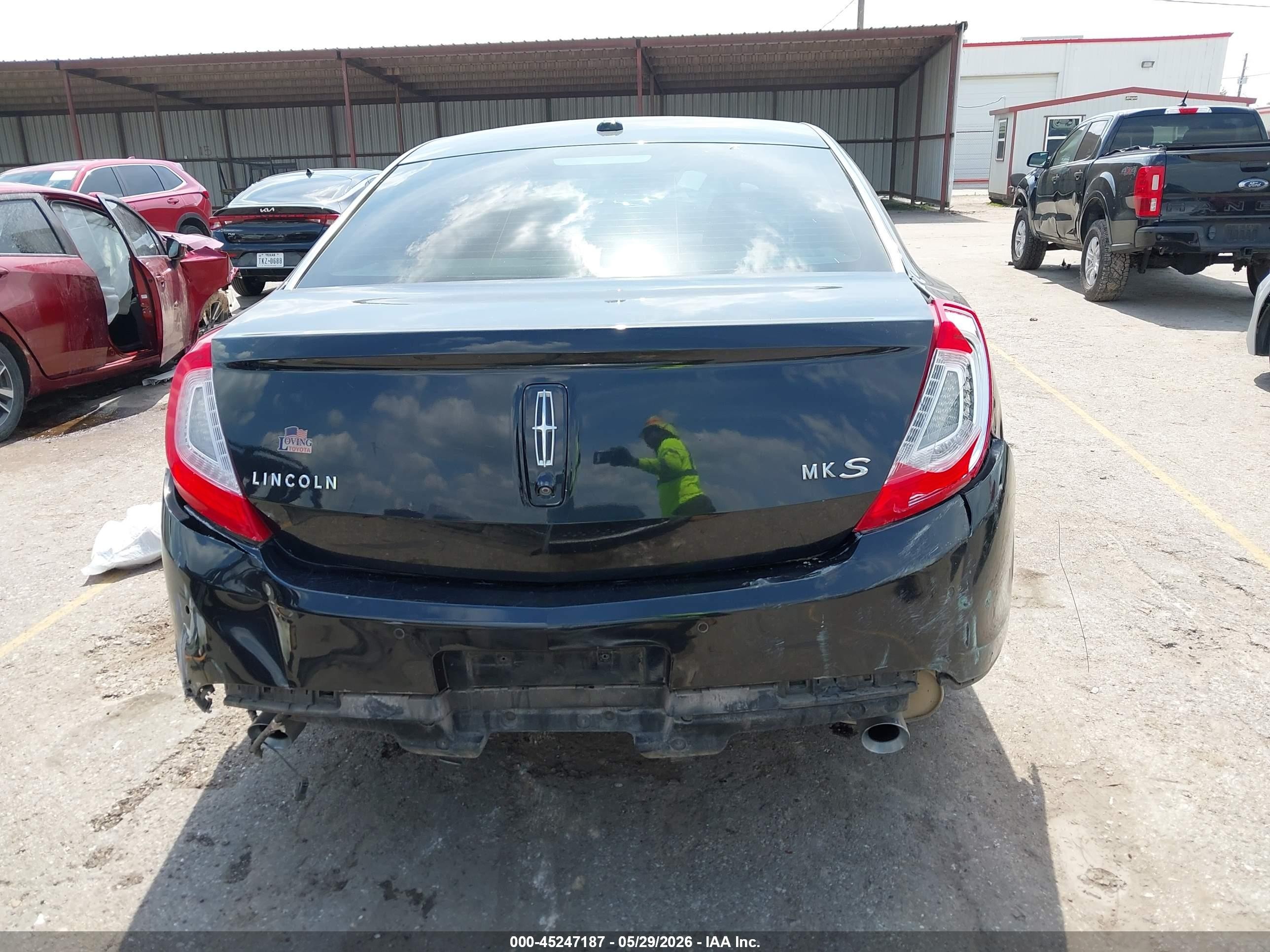 2013 Lincoln Mks   Black vin: 1LNHL9DKXDG612340