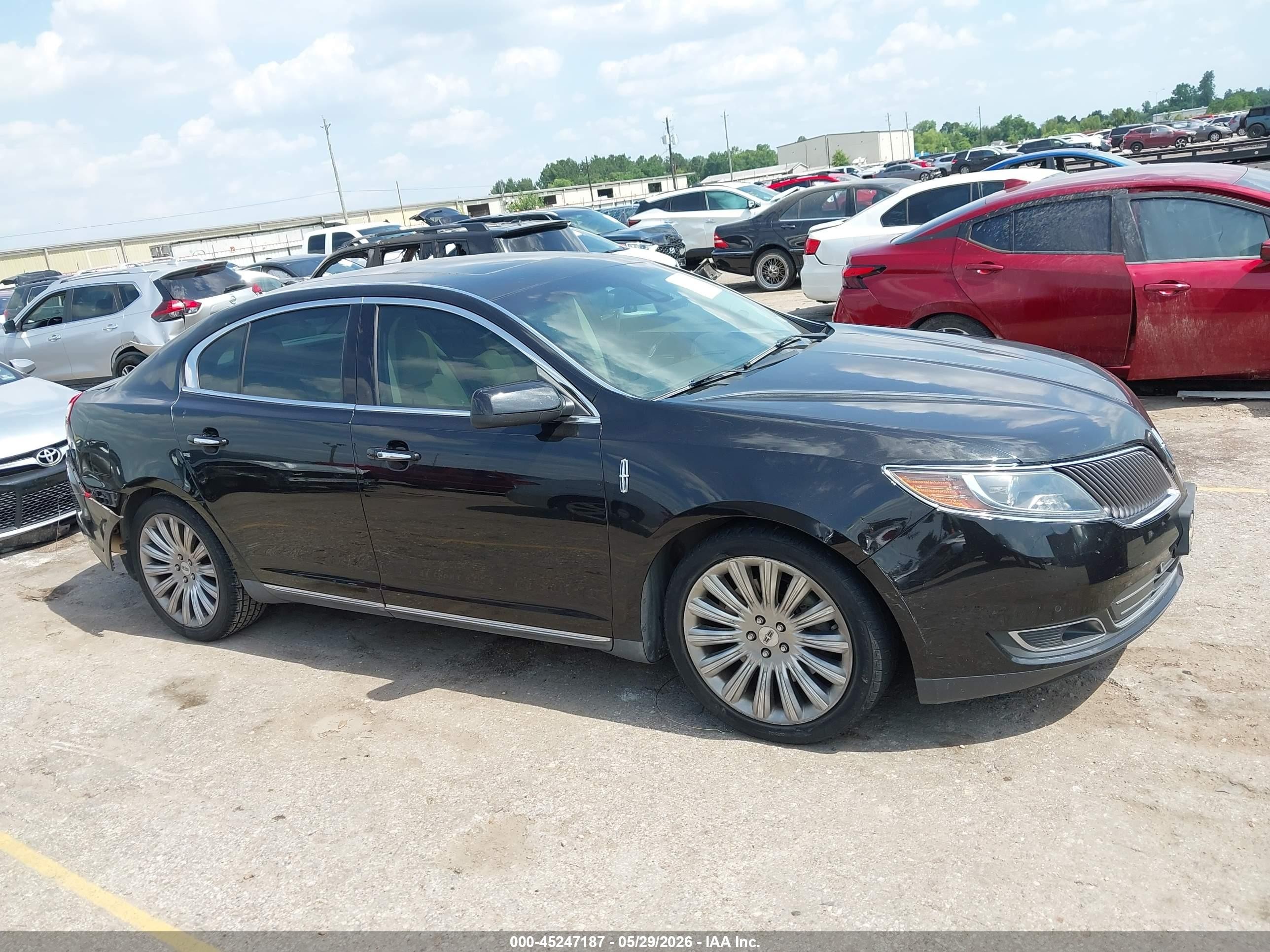 2013 Lincoln Mks   Black vin: 1LNHL9DKXDG612340