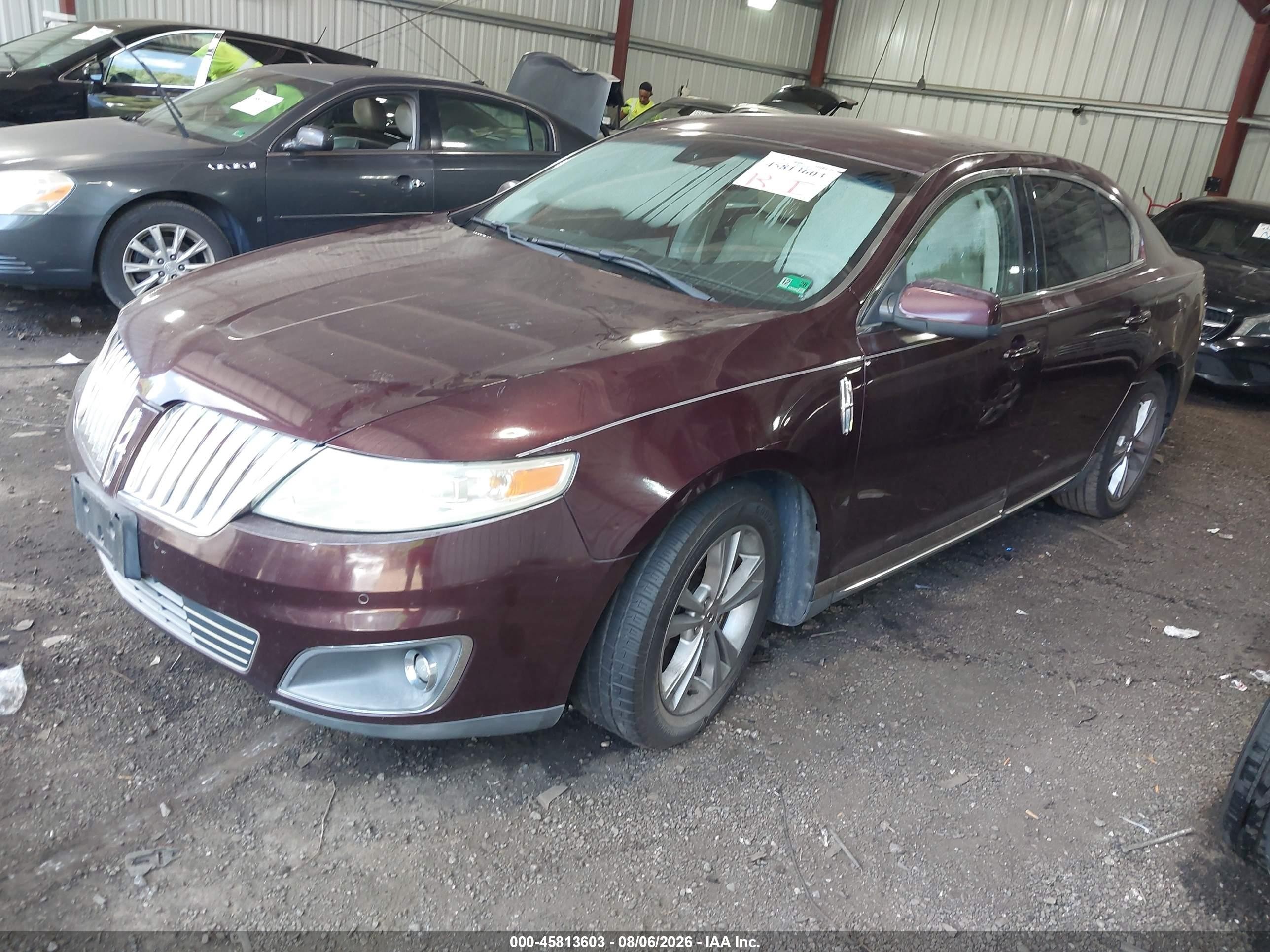 2011 Lincoln Mks   Бордовый vin: 1LNHL9DR2BG603027