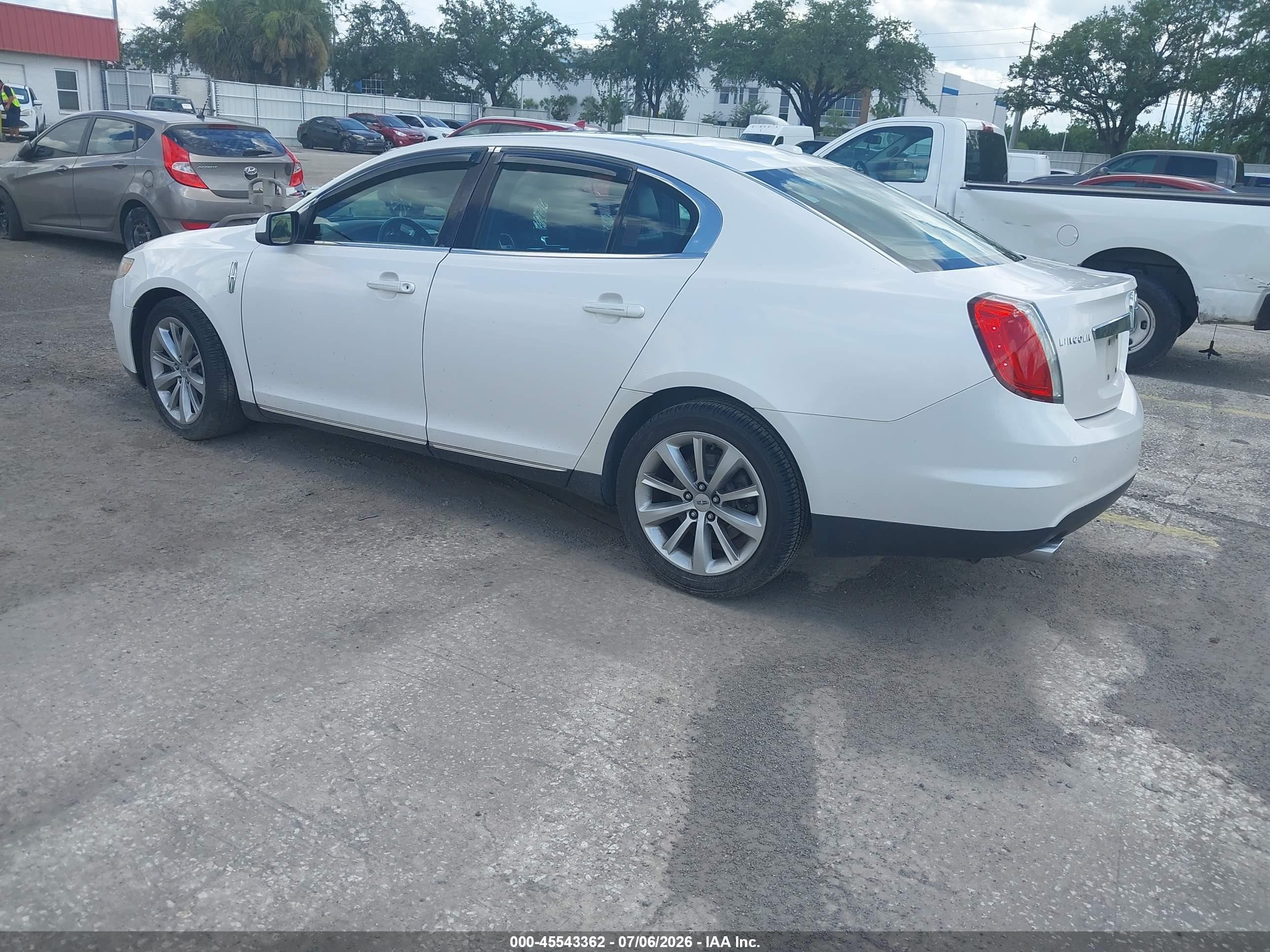 2012 Lincoln Mks   Белый vin: 1LNHL9DR2CG807585