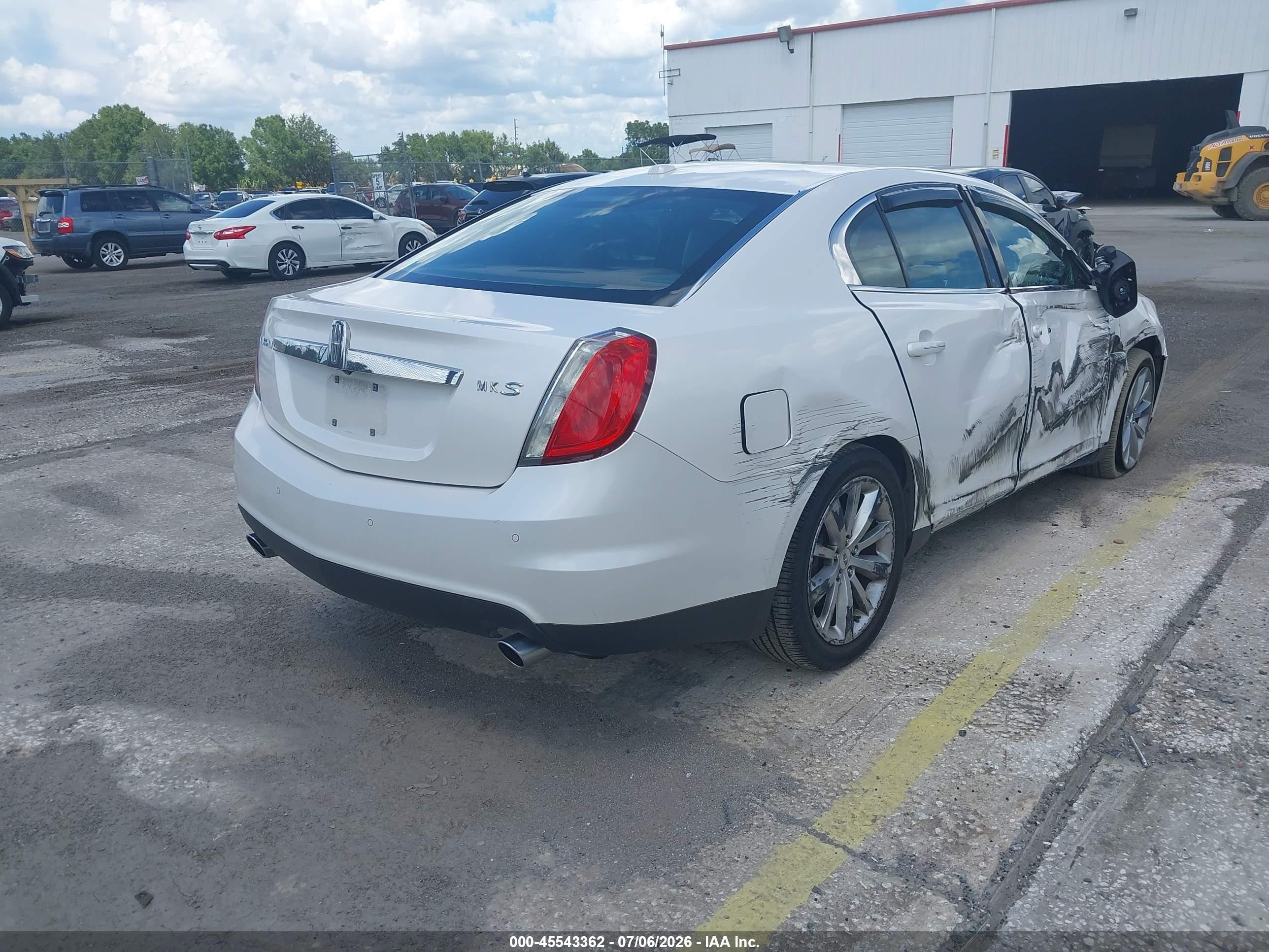 2012 Lincoln Mks   Белый vin: 1LNHL9DR2CG807585