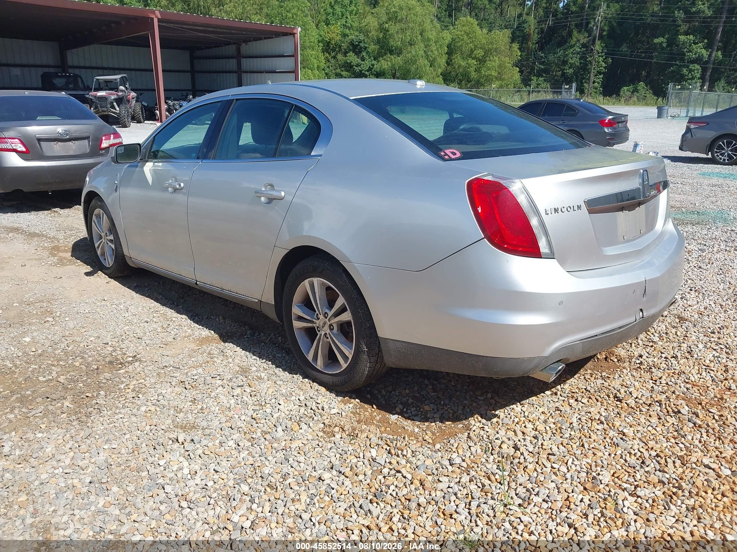 2010 Lincoln Mks   Silver vin: 1LNHL9DR4AG616019