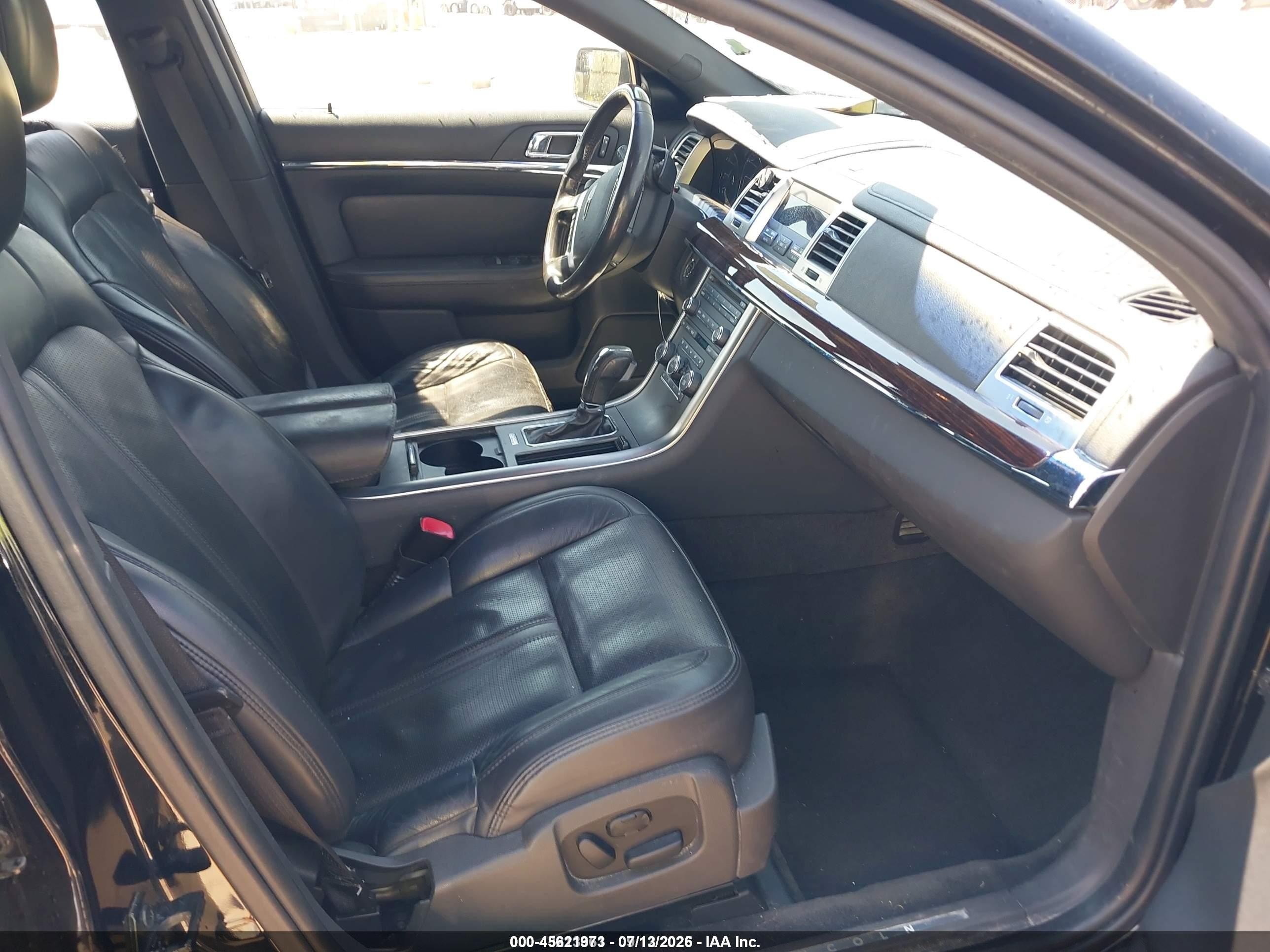 2012 Lincoln Mks   Черный vin: 1LNHL9DR5CG800601