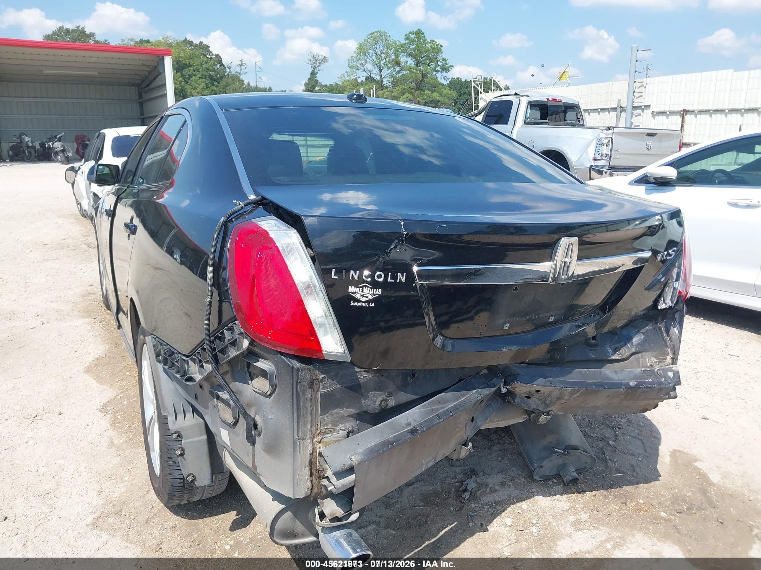 2012 Lincoln Mks   Черный vin: 1LNHL9DR5CG800601
