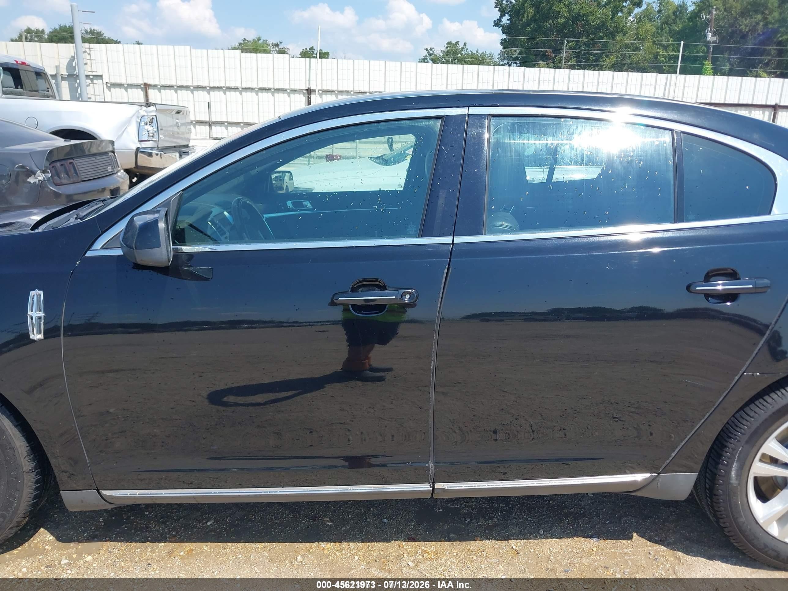 2012 Lincoln Mks   Черный vin: 1LNHL9DR5CG800601