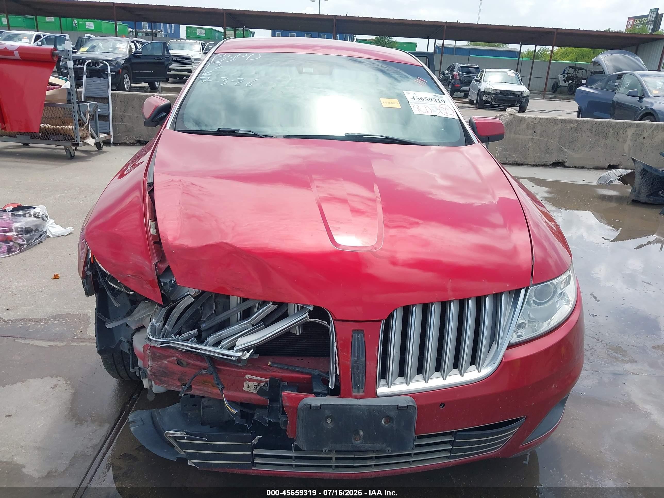 2010 Lincoln Mks   Бордовый vin: 1LNHL9DR6AG616295
