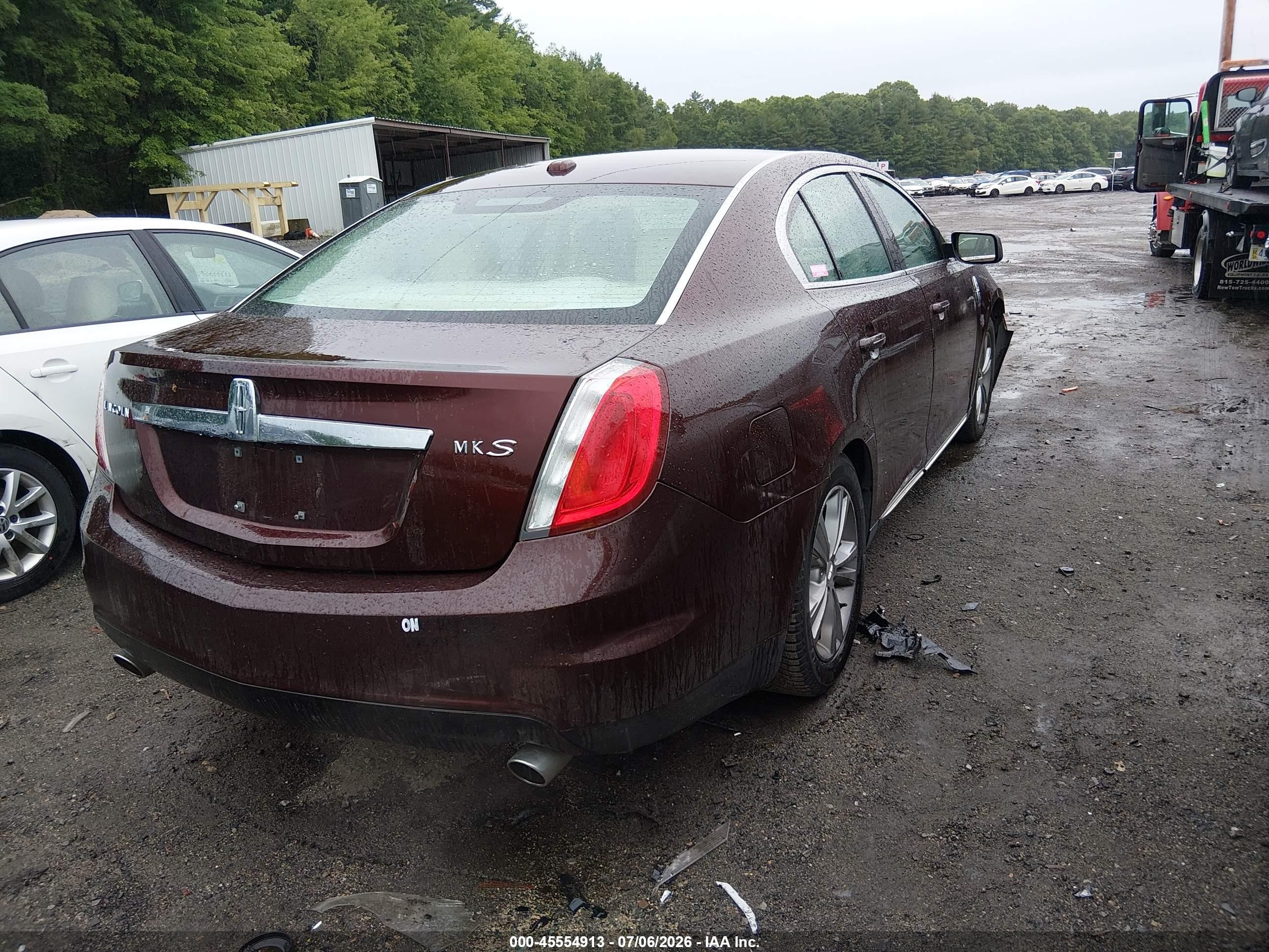 2012 Lincoln Mks   Burgundy vin: 1LNHL9DR7CG804892