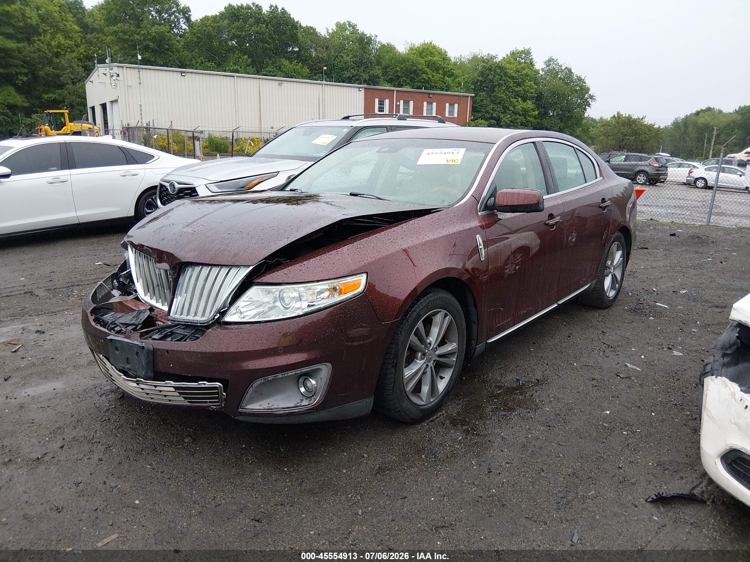 2012 Lincoln Mks   Burgundy vin: 1LNHL9DR7CG804892
