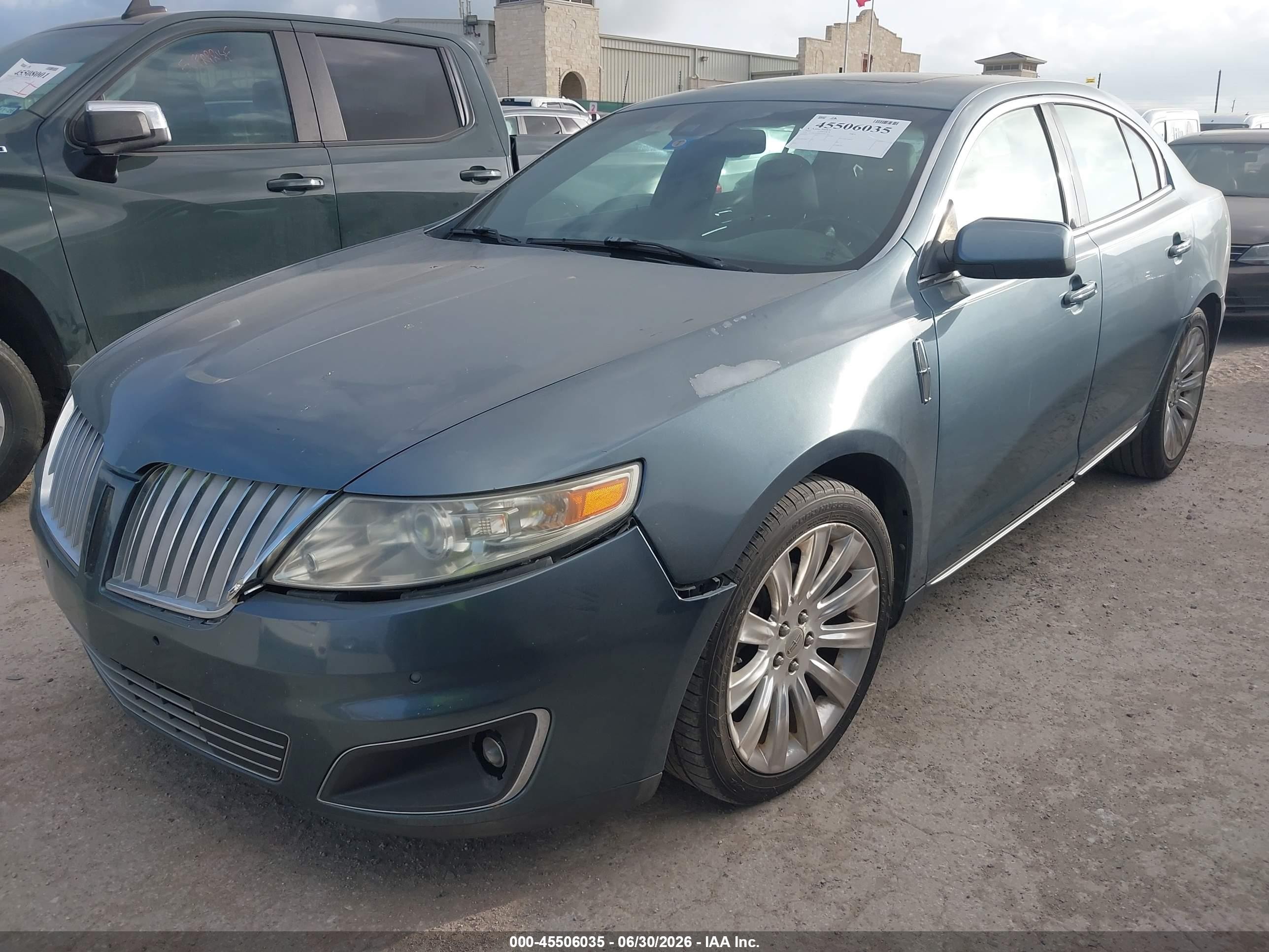 2010 Lincoln Mks   Light Blue vin: 1LNHL9DR8AG602706