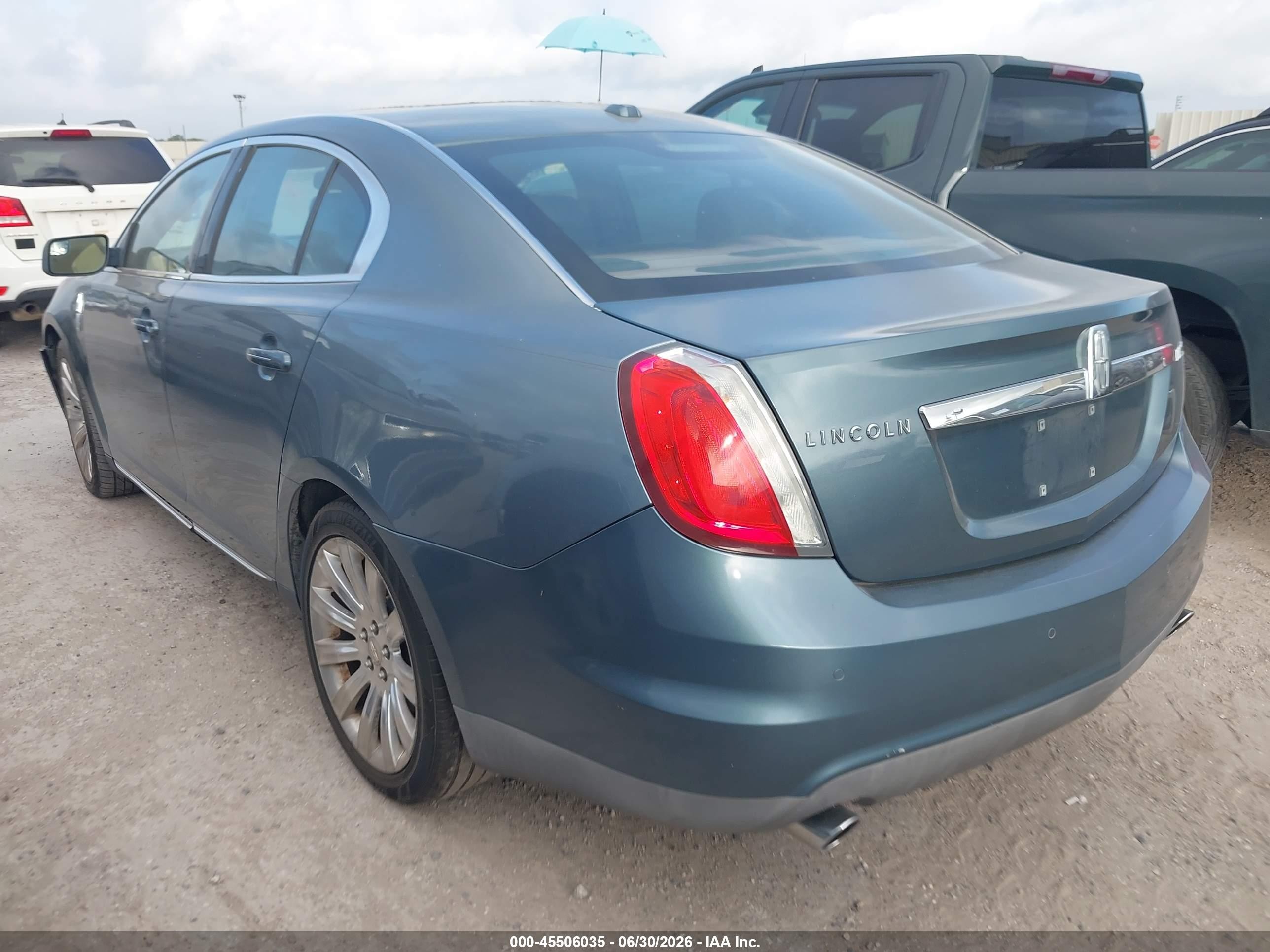 2010 Lincoln Mks   Light Blue vin: 1LNHL9DR8AG602706