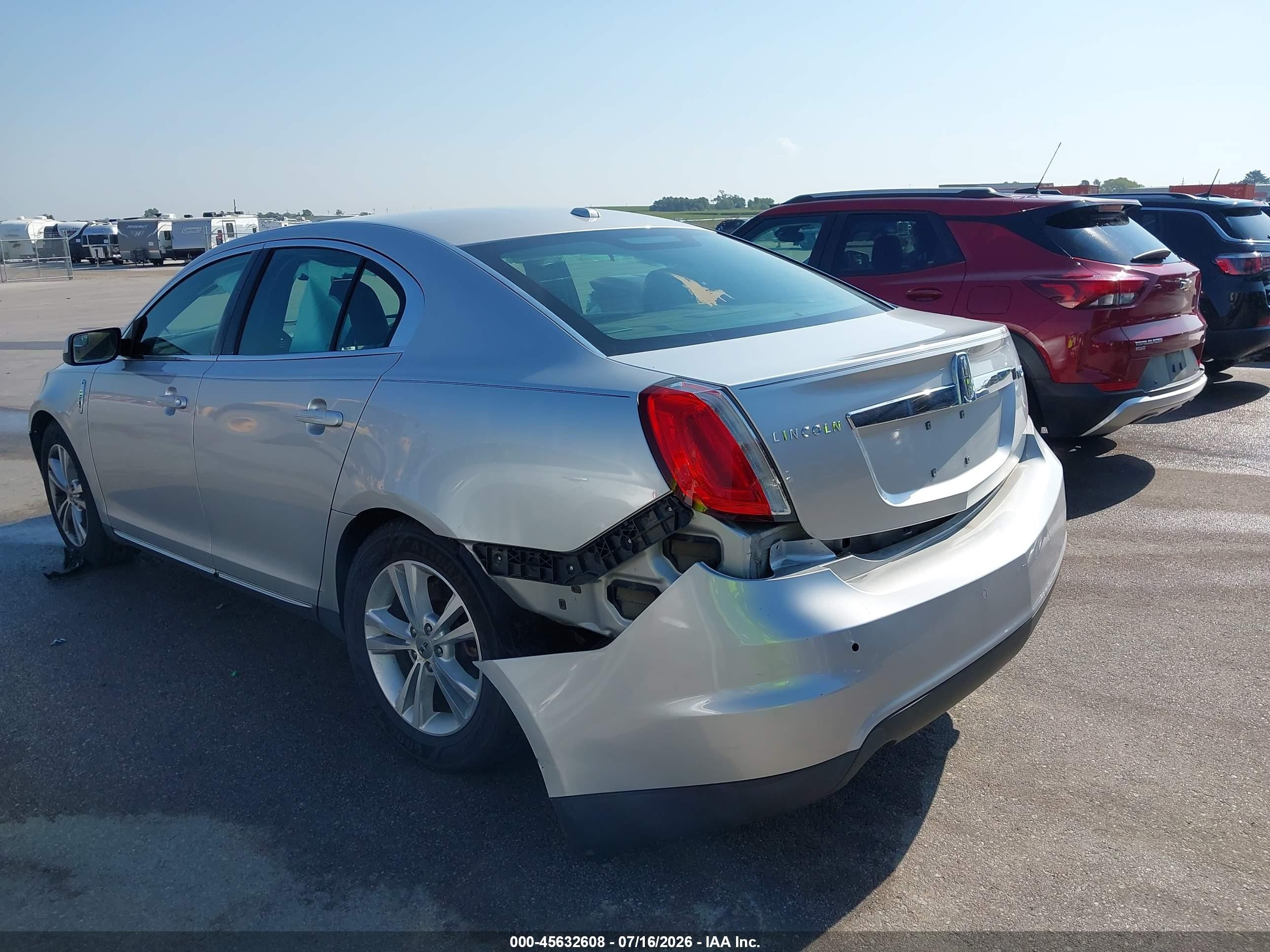 2012 Lincoln Mks   Silver vin: 1LNHL9DRXCG800237