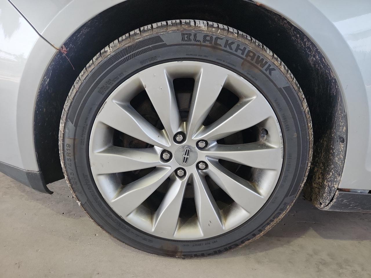 2013 Lincoln Mks Silver vin: 1LNHL9EK2DG601752 Damage: Left Front Wheel, Curb Rash, 8 To 9 Inches