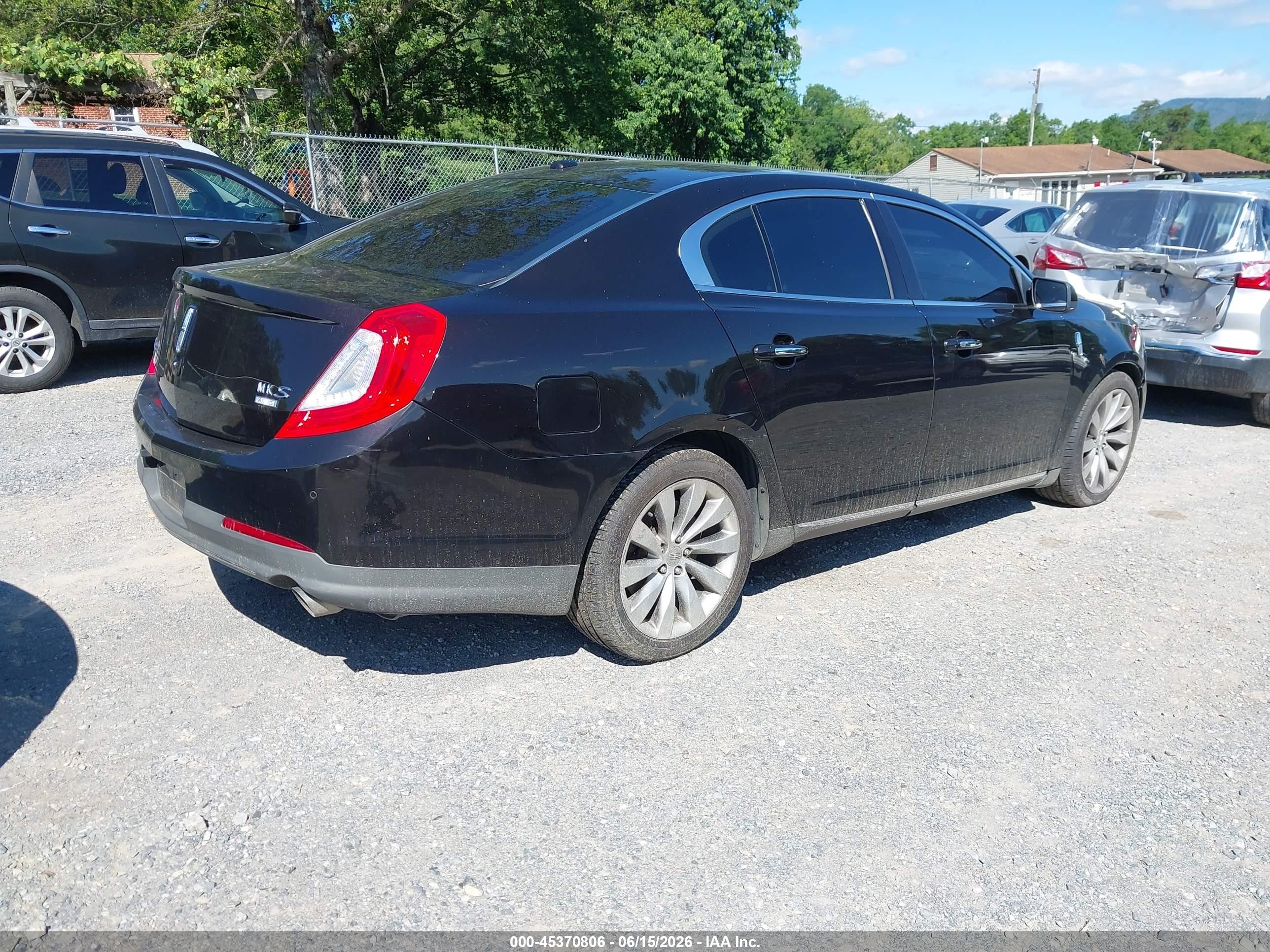 2013 Lincoln Mks   Black vin: 1LNHL9EK7DG600628