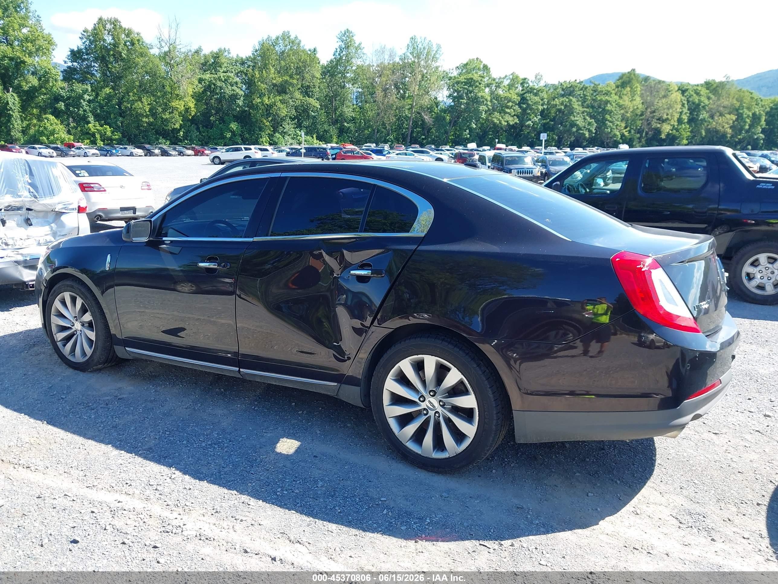 2013 Lincoln Mks   Black vin: 1LNHL9EK7DG600628