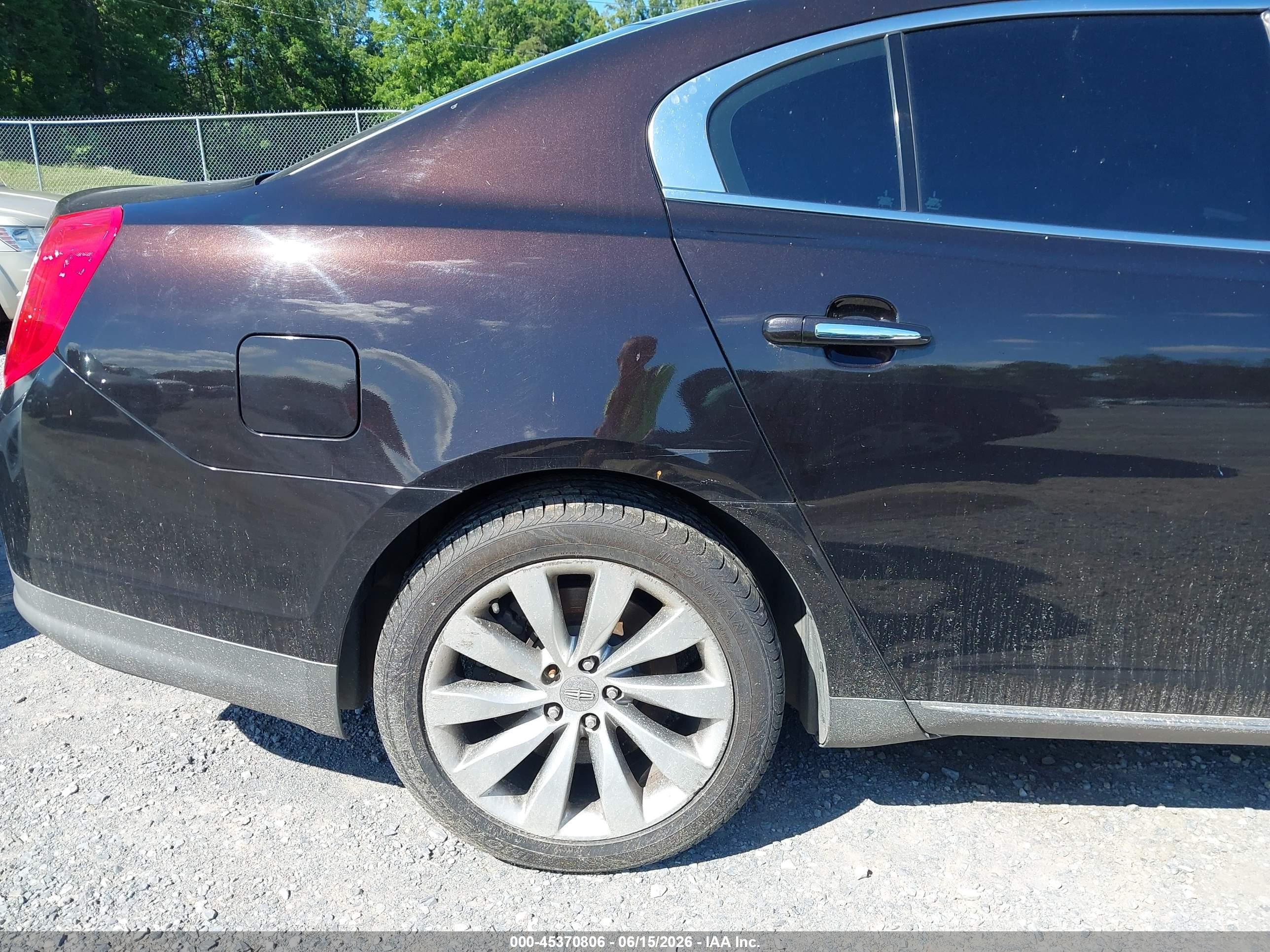 2013 Lincoln Mks   Black vin: 1LNHL9EK7DG600628