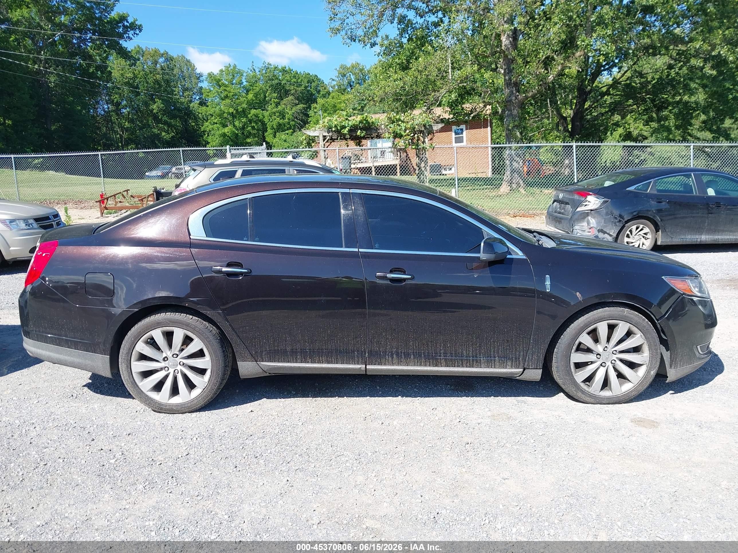 2013 Lincoln Mks   Black vin: 1LNHL9EK7DG600628