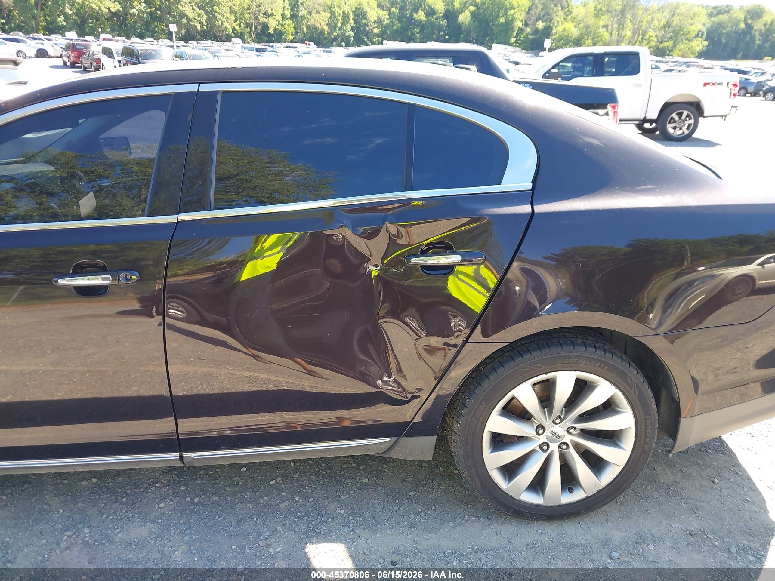 2013 Lincoln Mks   Black vin: 1LNHL9EK7DG600628