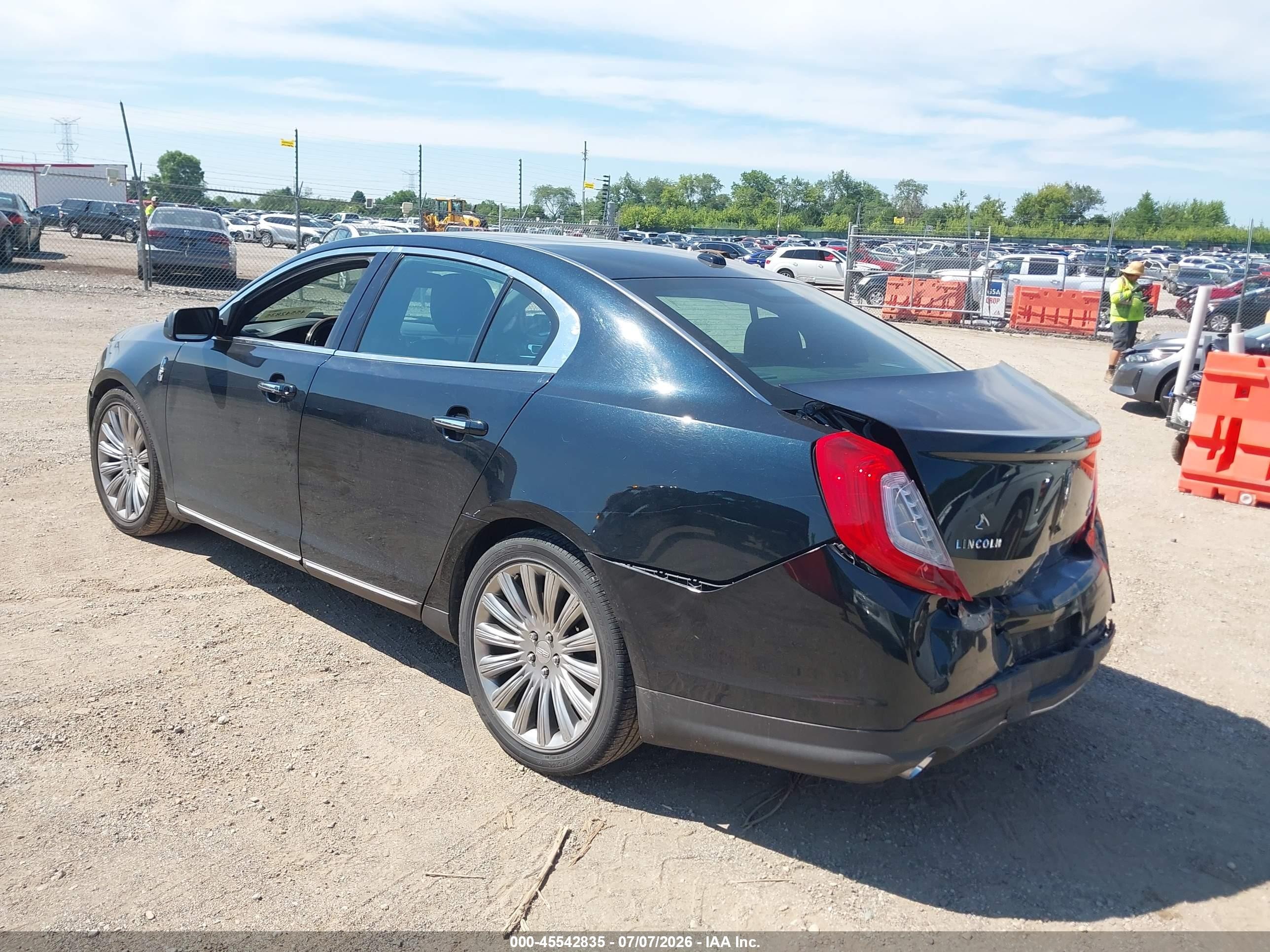 2014 Lincoln Mks   Бирюзовый vin: 1LNHL9EK7EG603871