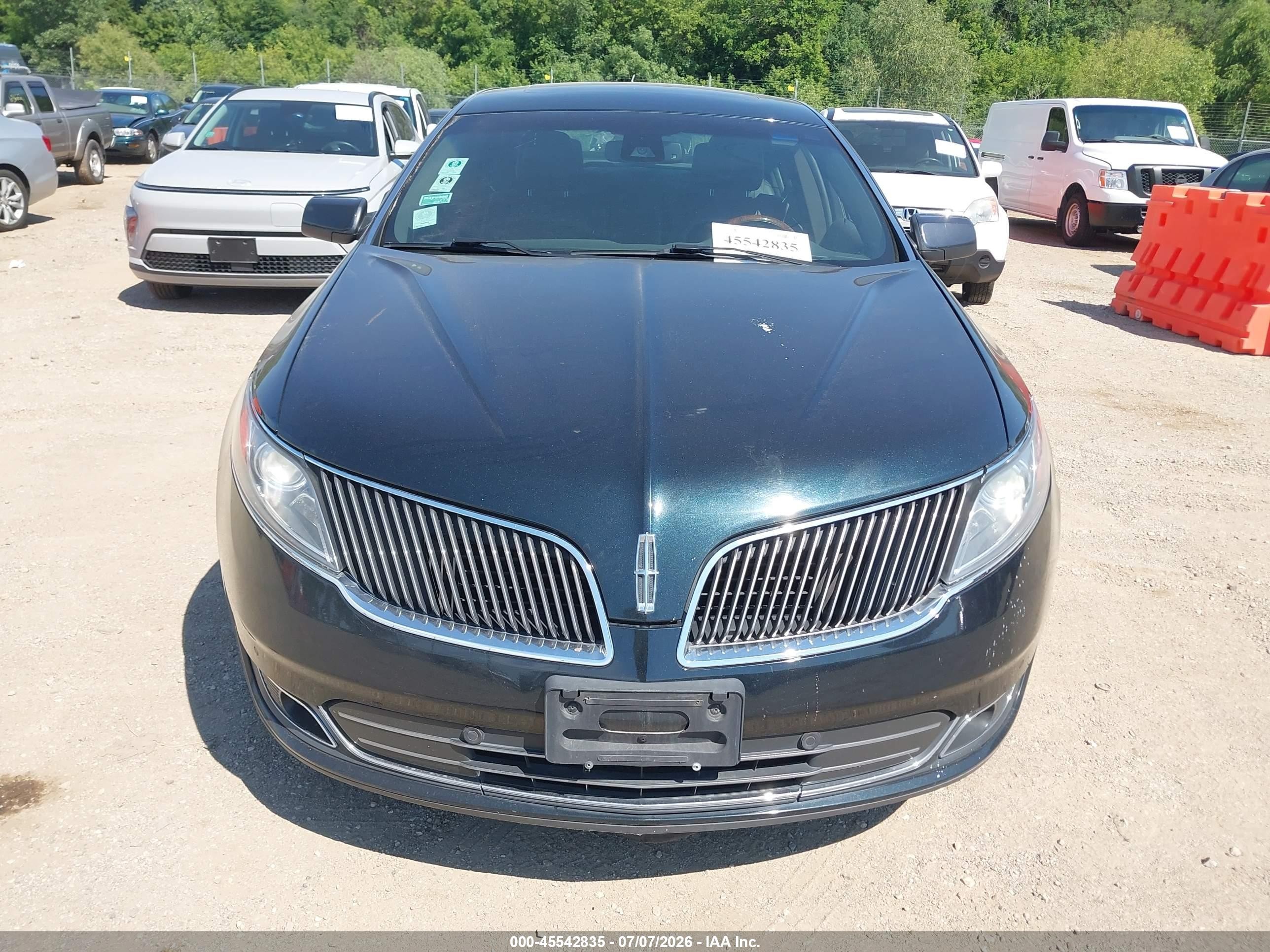 2014 Lincoln Mks   Бирюзовый vin: 1LNHL9EK7EG603871