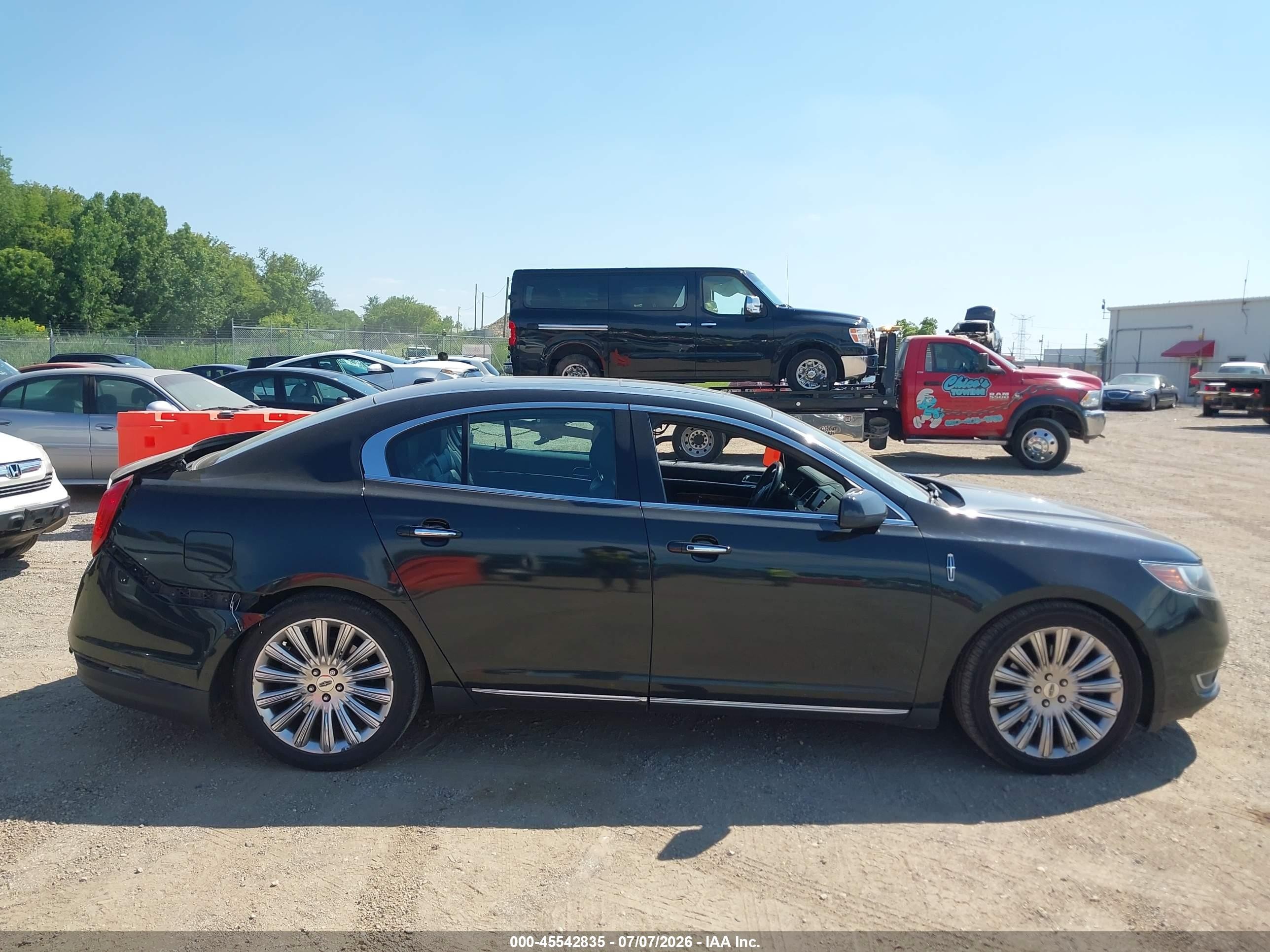 2014 Lincoln Mks   Бирюзовый vin: 1LNHL9EK7EG603871