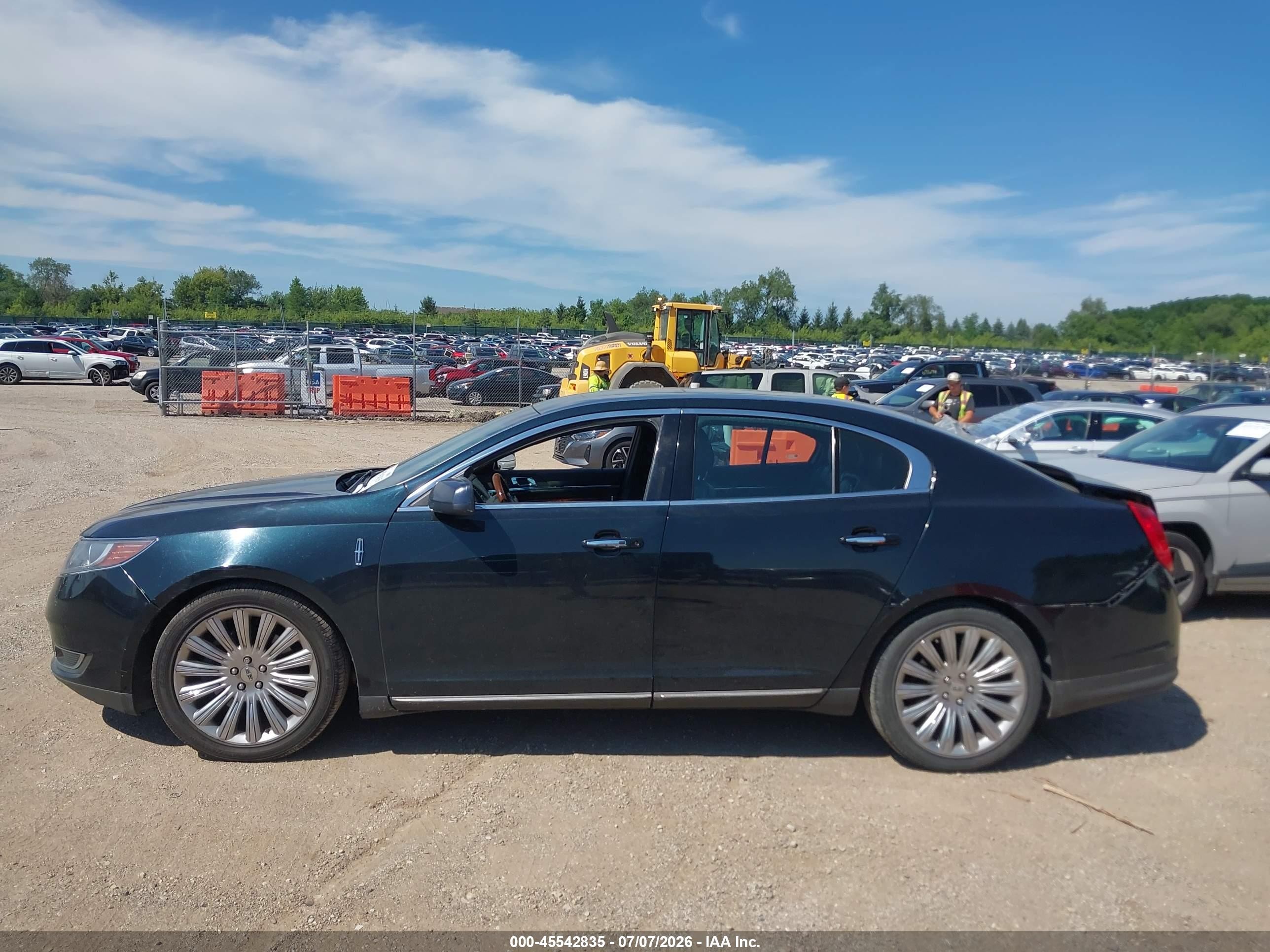 2014 Lincoln Mks   Бирюзовый vin: 1LNHL9EK7EG603871