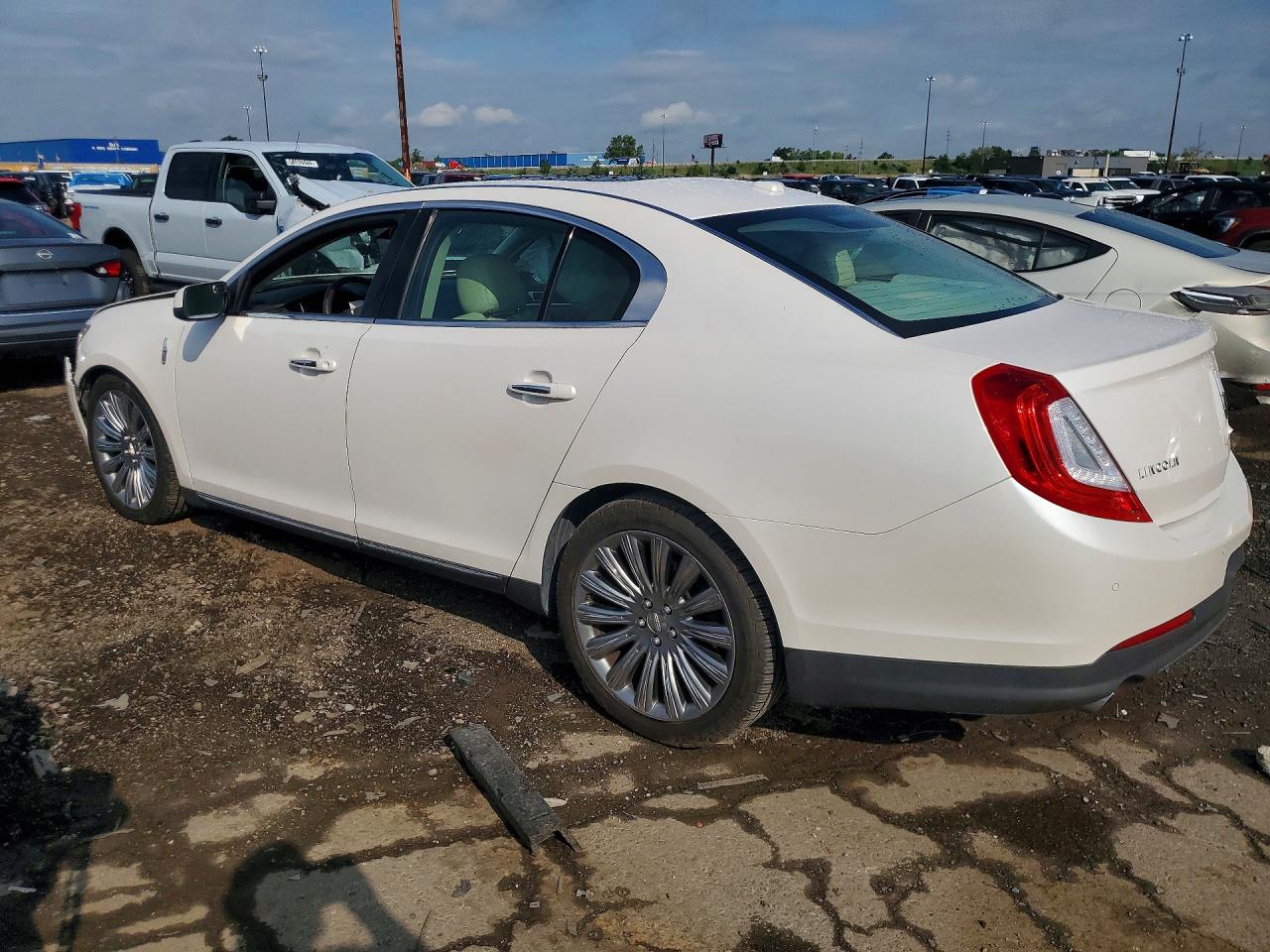 2014 Lincoln Mks Белый vin: 1LNHL9EK7EG610870