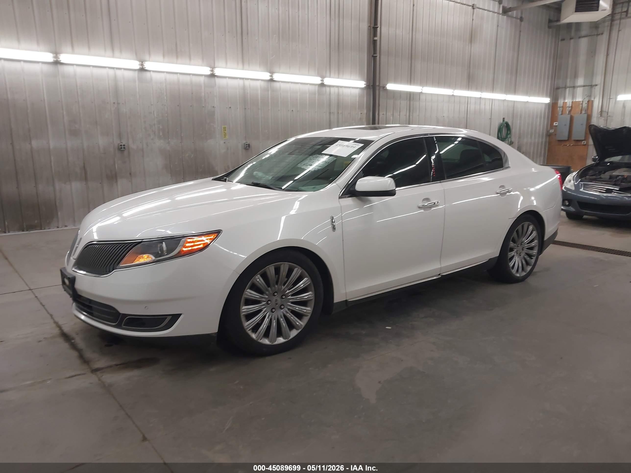 2015 Lincoln Mks White vin: 1LNHL9EK9FG600049