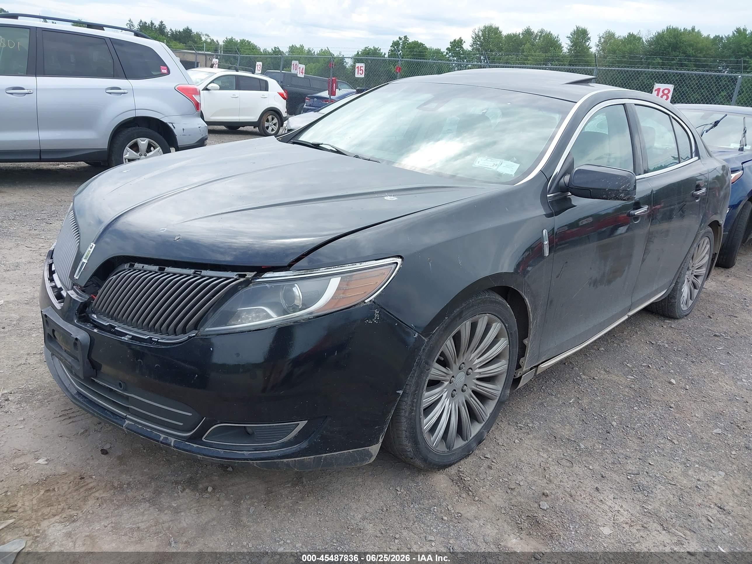 2013 Lincoln Mks   Black vin: 1LNHL9EKXDG606763