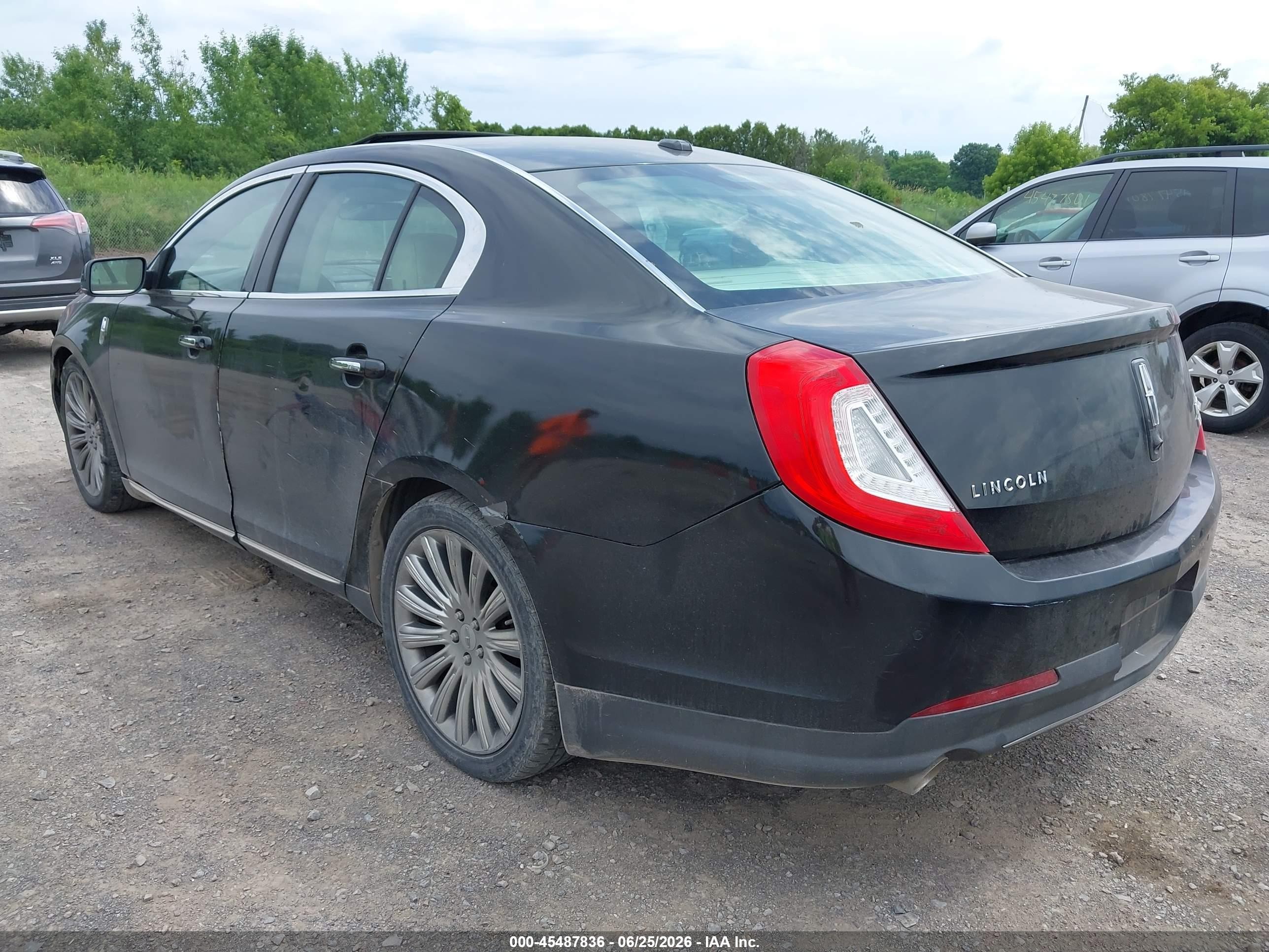 2013 Lincoln Mks   Black vin: 1LNHL9EKXDG606763