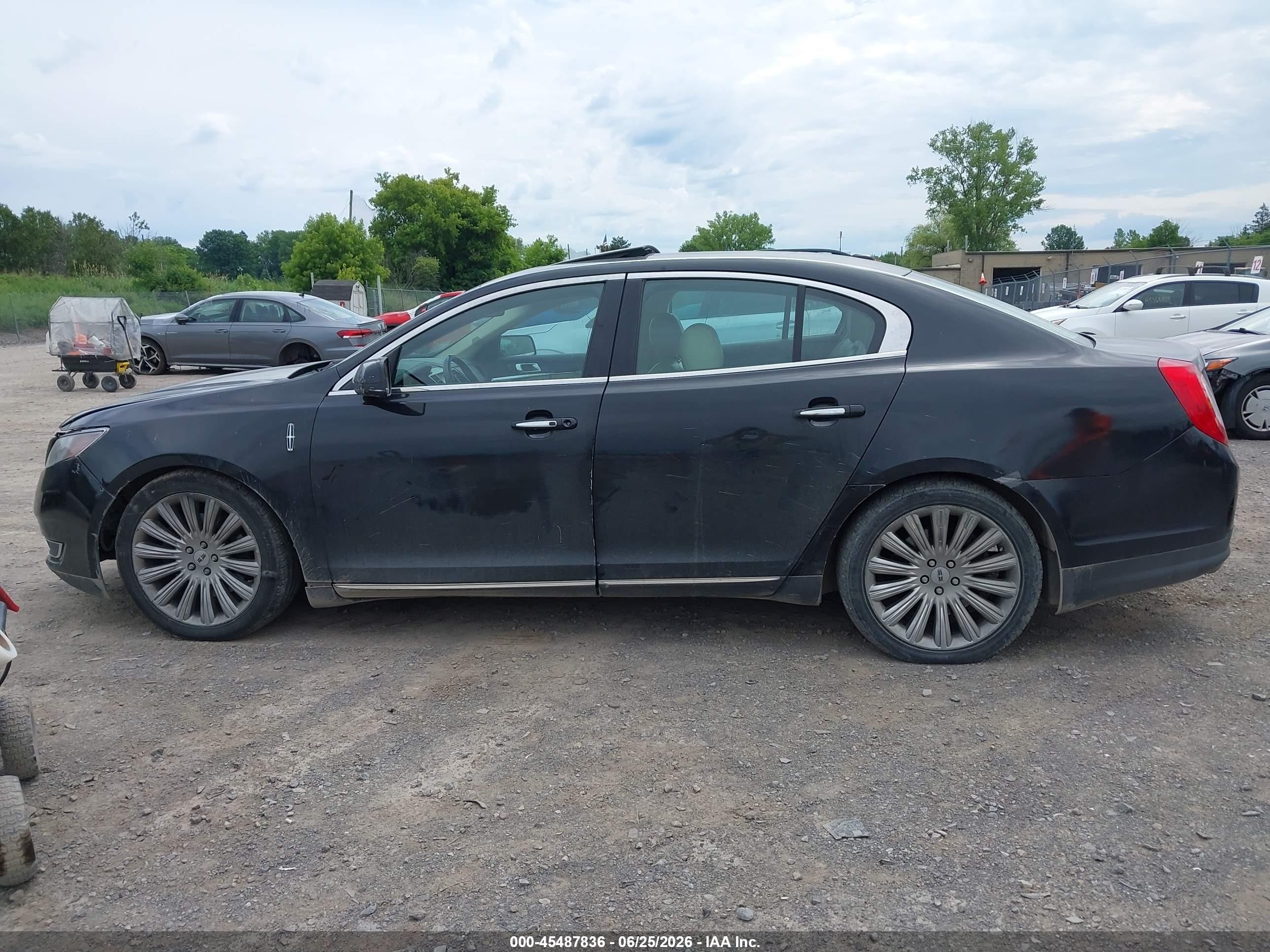 2013 Lincoln Mks   Black vin: 1LNHL9EKXDG606763