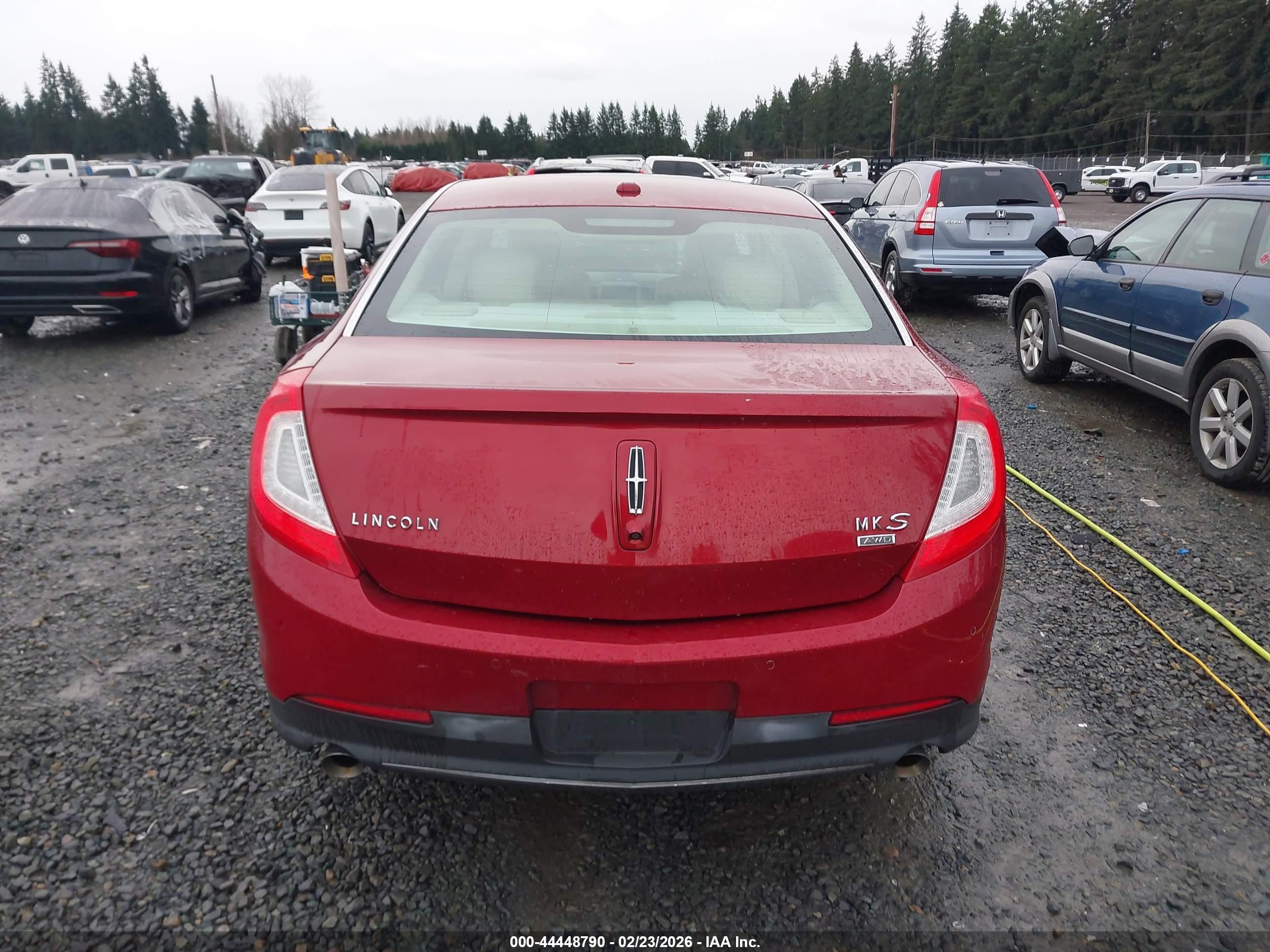 2013 Lincoln Mks Red vin: 1LNHL9EKXDG615527