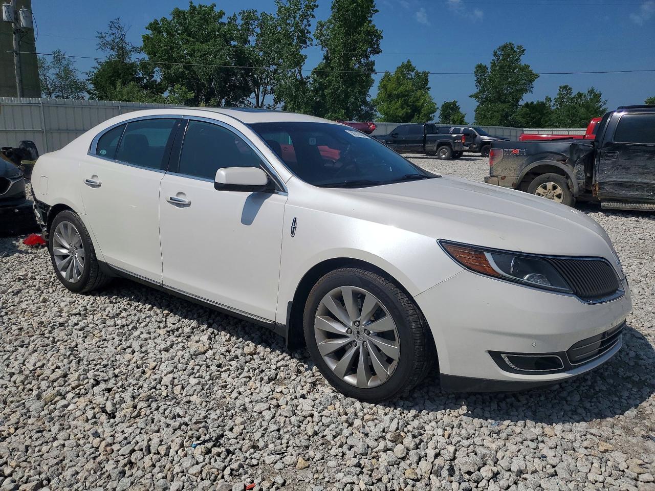 2015 Lincoln Mks White vin: 1LNHL9EKXFG600979