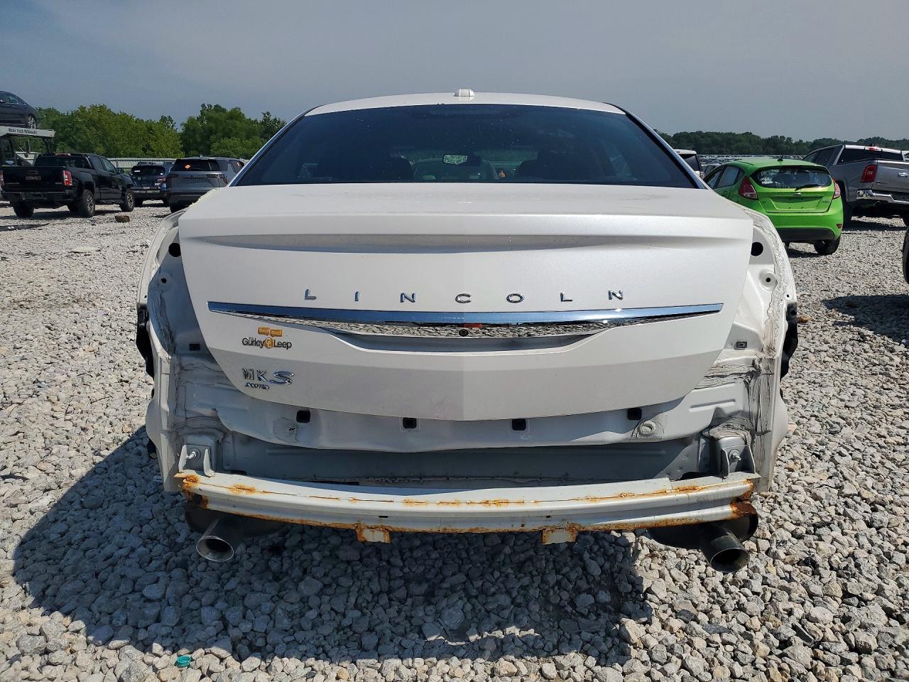 2015 Lincoln Mks White vin: 1LNHL9EKXFG600979