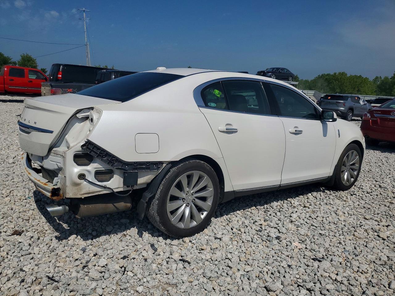 2015 Lincoln Mks White vin: 1LNHL9EKXFG600979