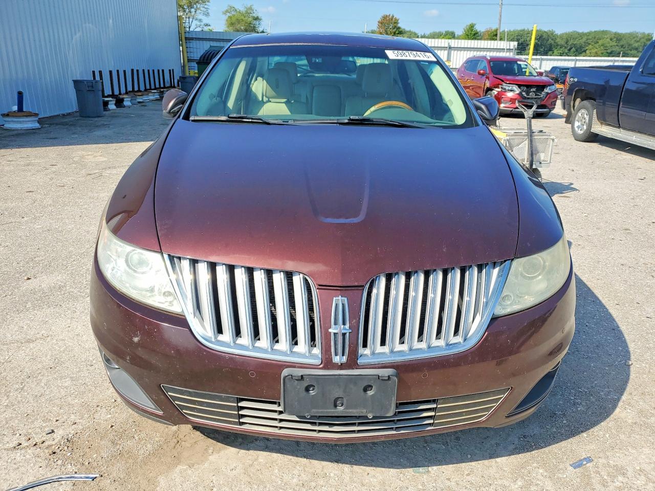 2010 Lincoln Mks Burgundy vin: 1LNHL9ER2AG611142