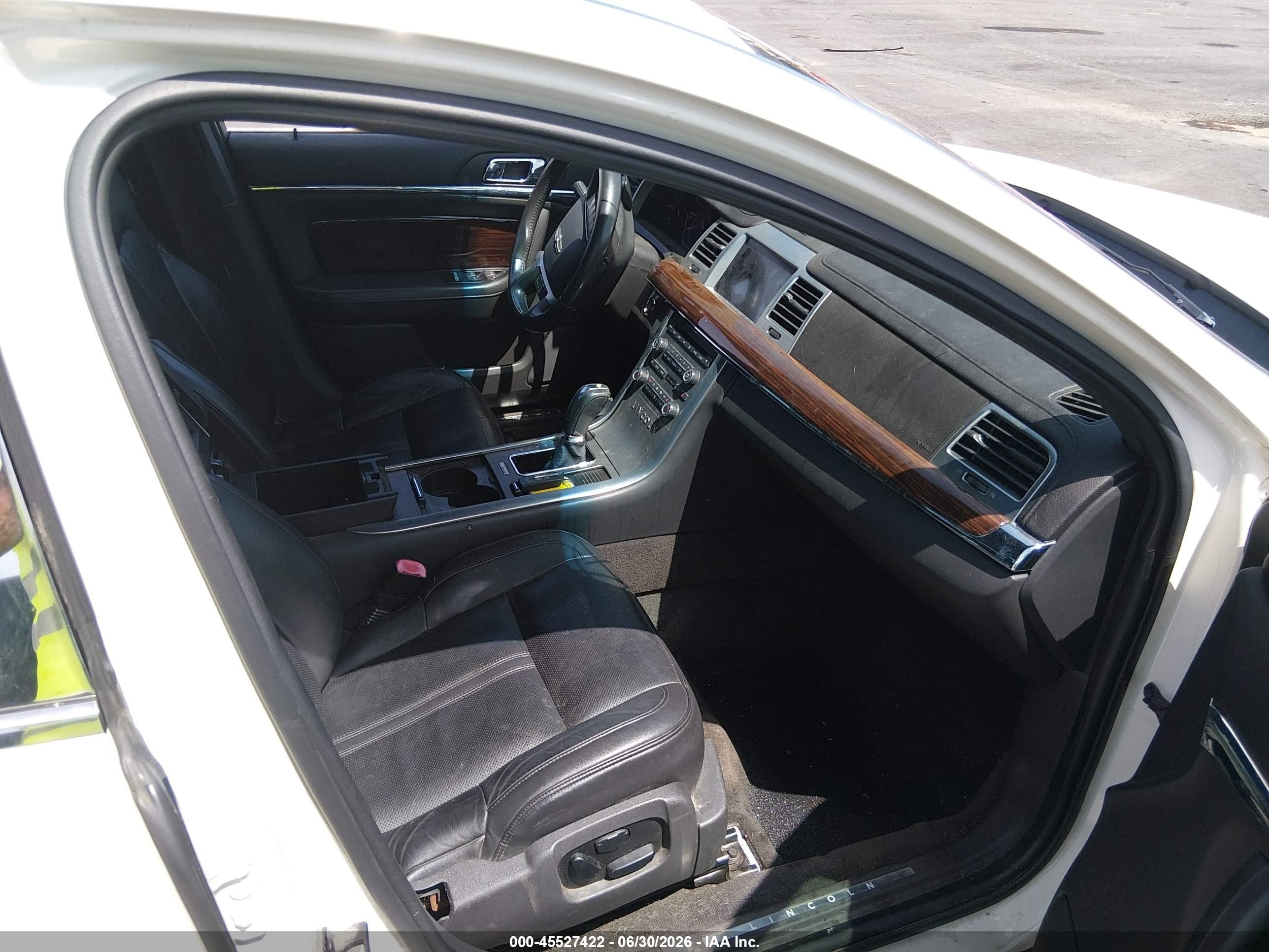 2012 Lincoln Mks   Black vin: 1LNHL9ER4CG806873