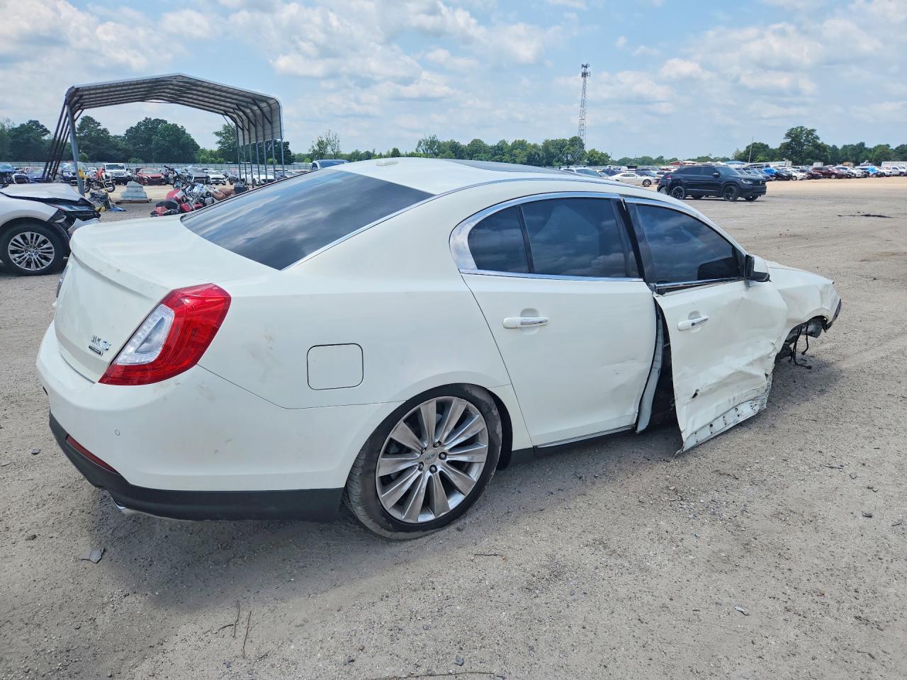 2013 Lincoln Mks White vin: 1LNHL9FT1DG618470